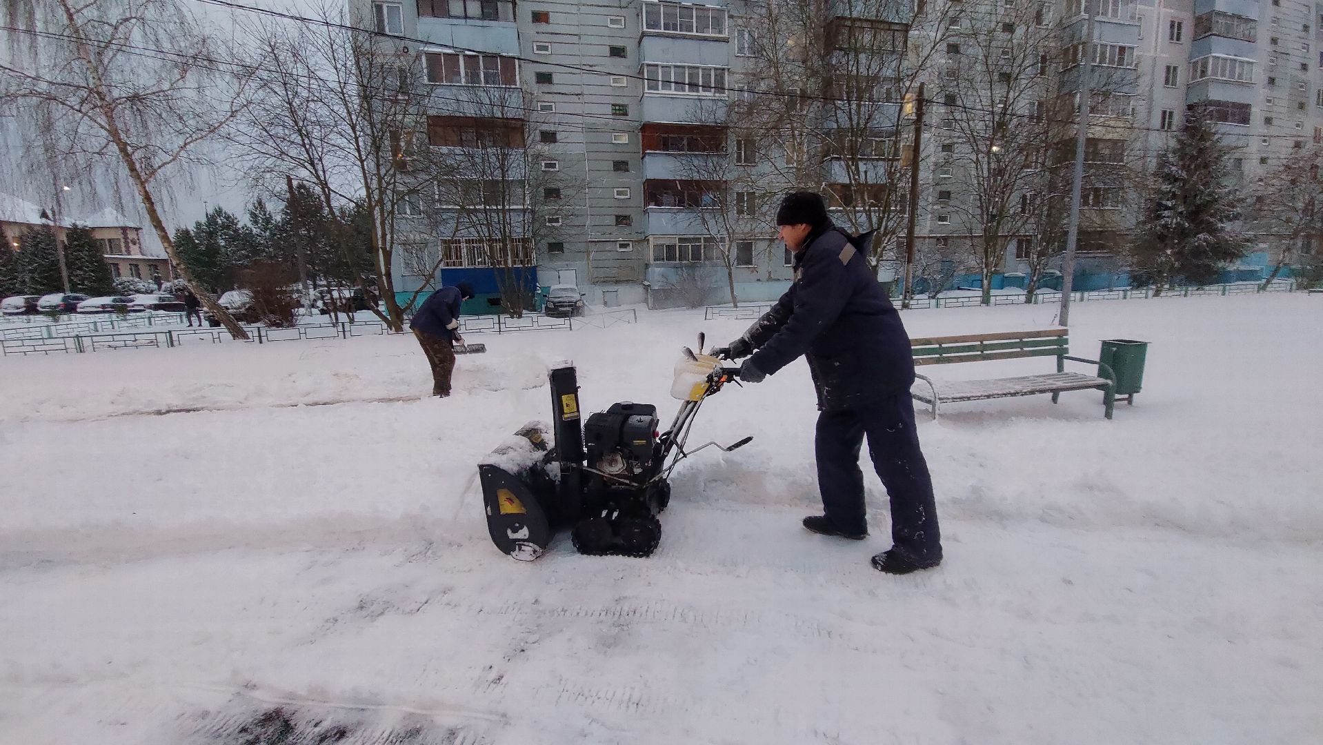 уборка дорог, уборка дворов, уборка снега, глава округа, снегоуборочная техника,
