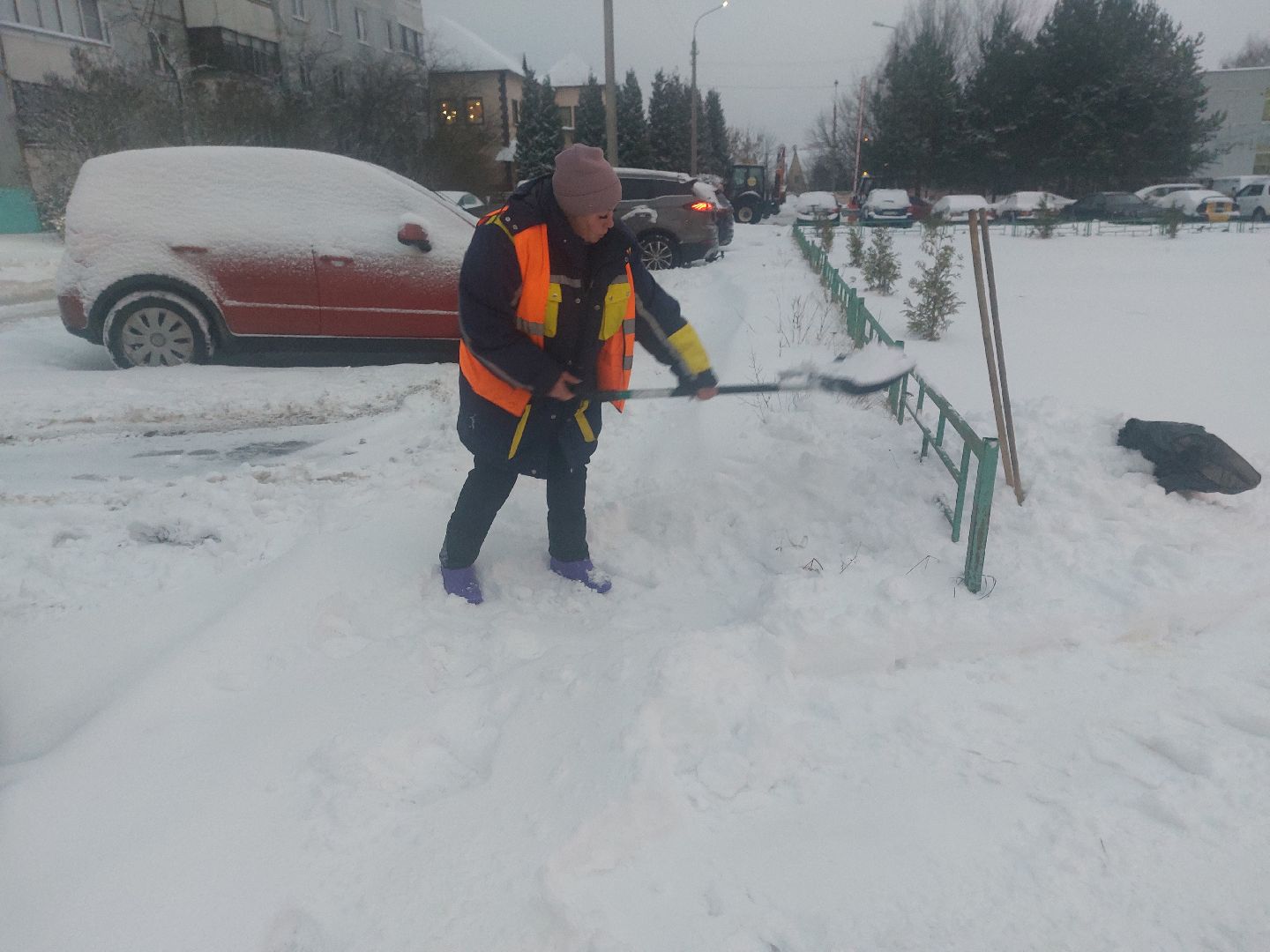 уборка дорог, уборка дворов, уборка снега, глава округа, снегоуборочная техника,