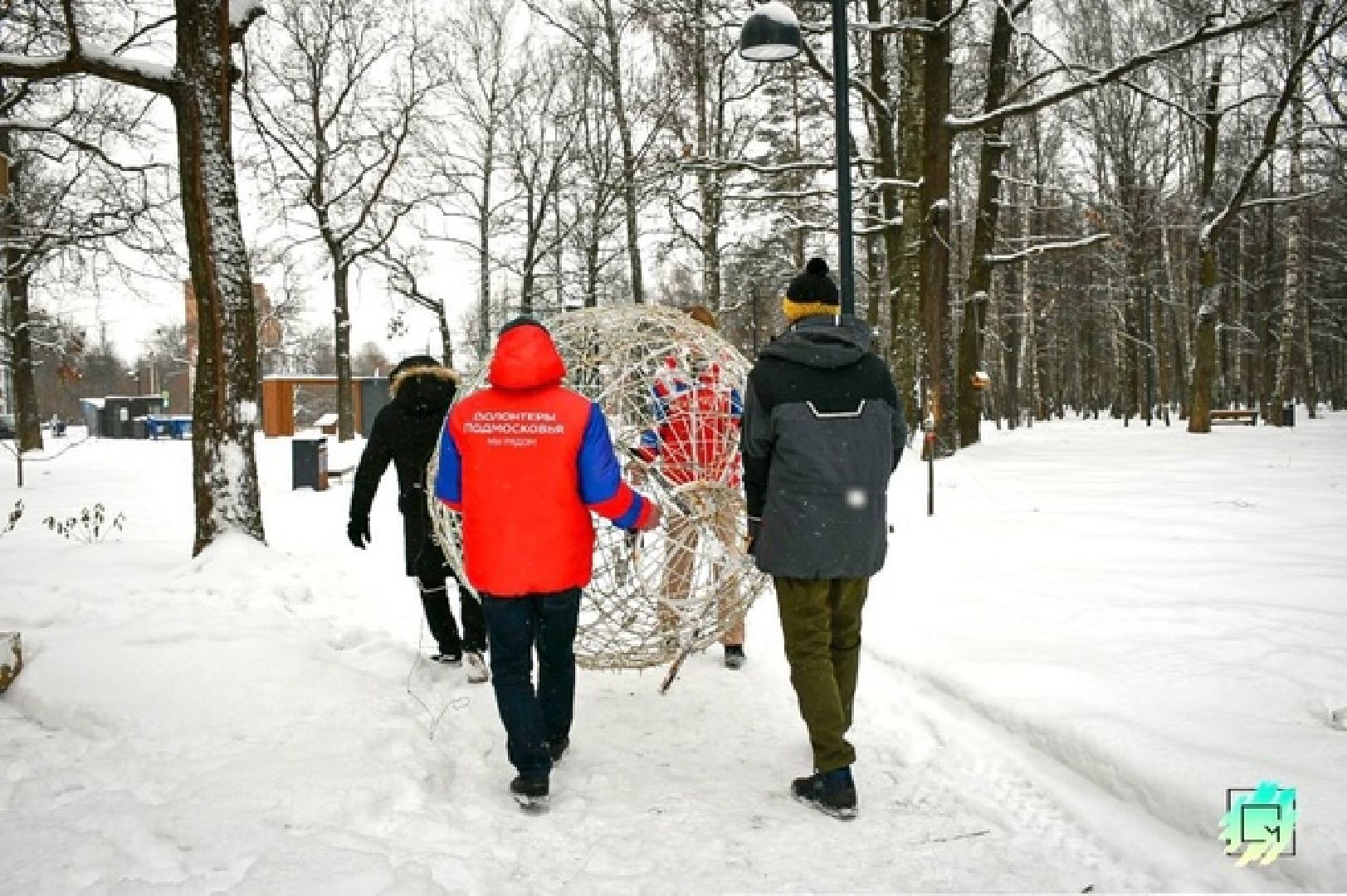 парк, фрязино, украшение, новый год,