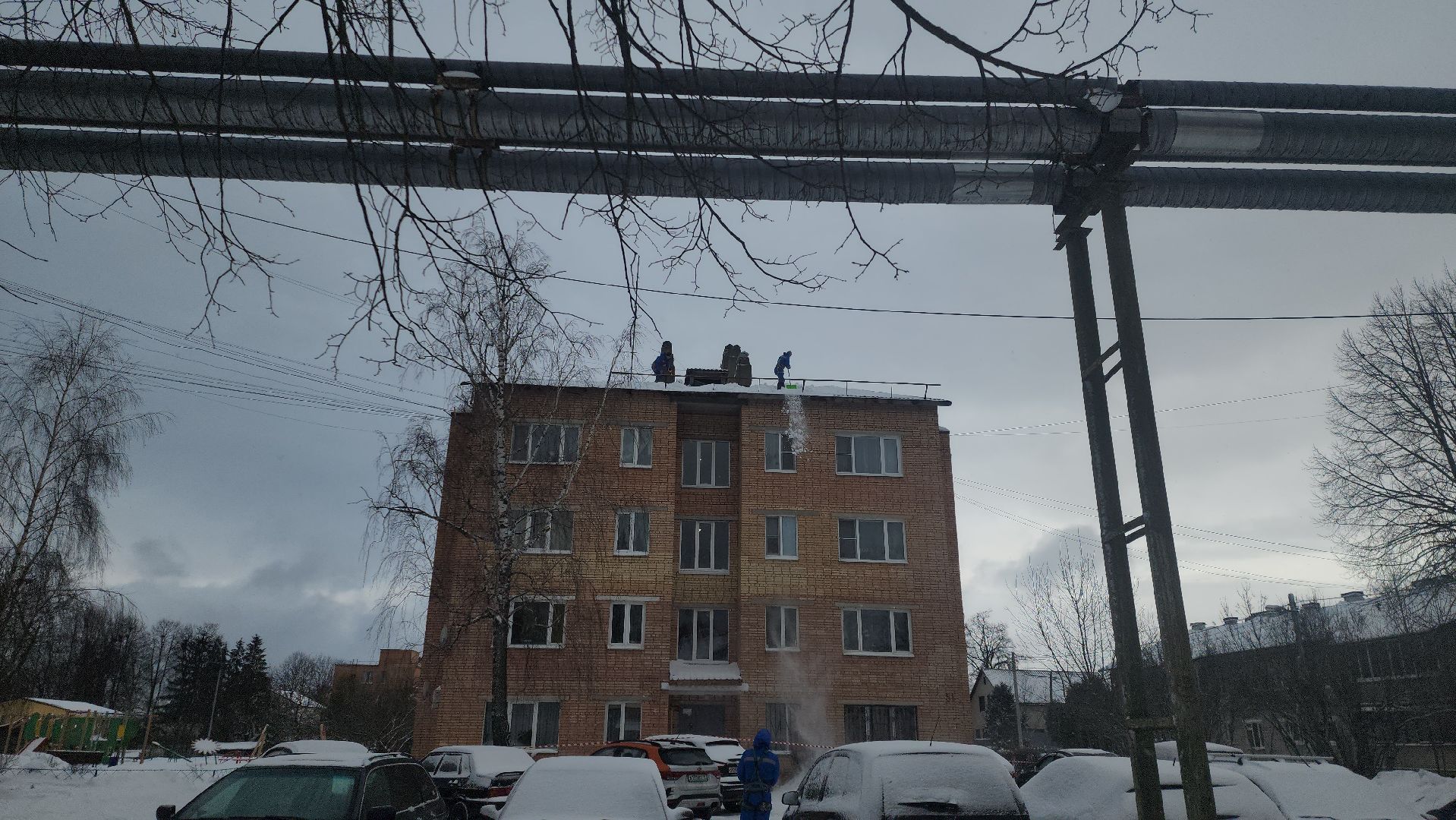 снег, руза, рузский городской округ, московская область, подмосковье, Коммунальные службы, Коммунальщики,