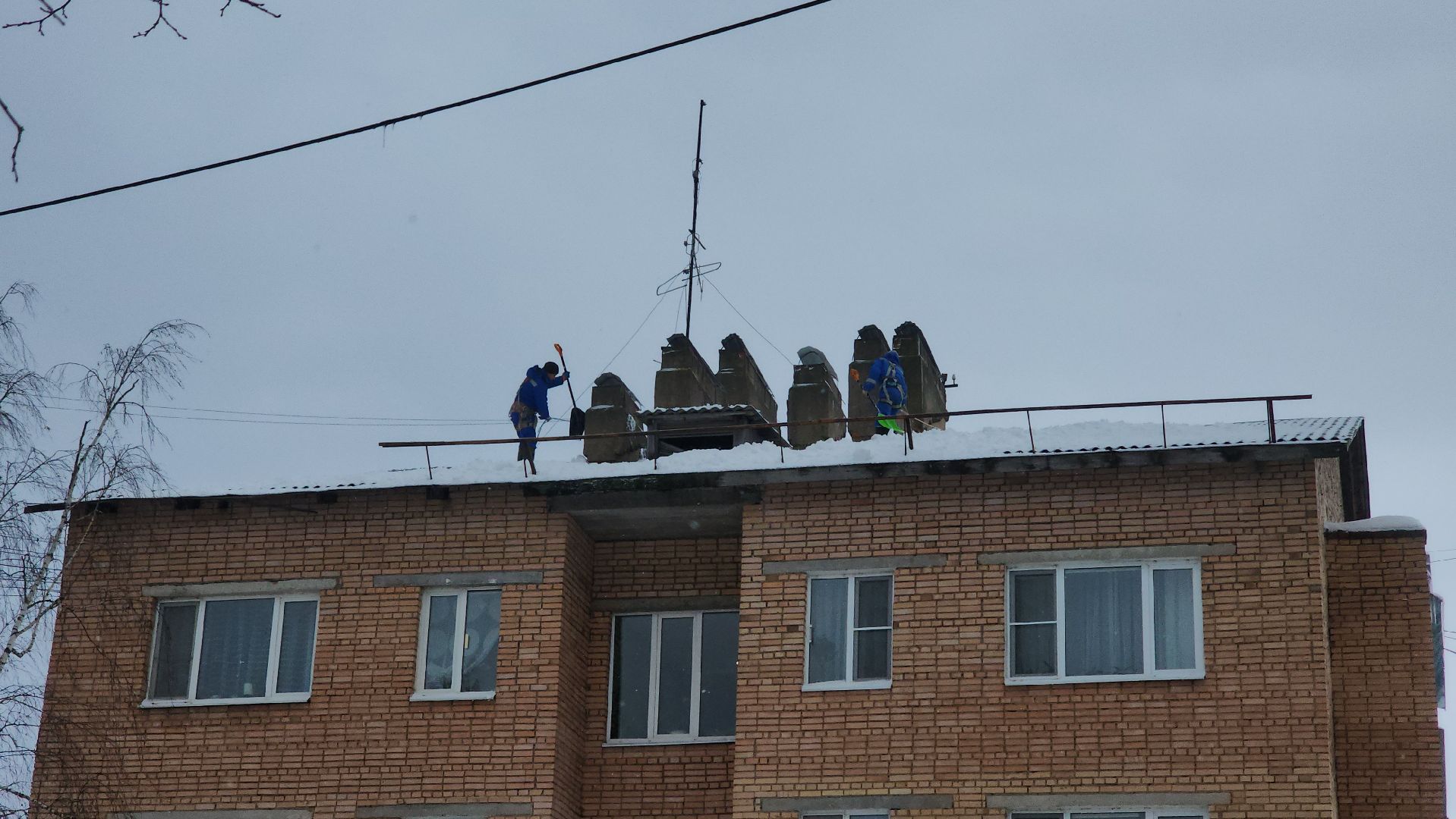снег, руза, рузский городской округ, московская область, подмосковье, Коммунальные службы, Коммунальщики,