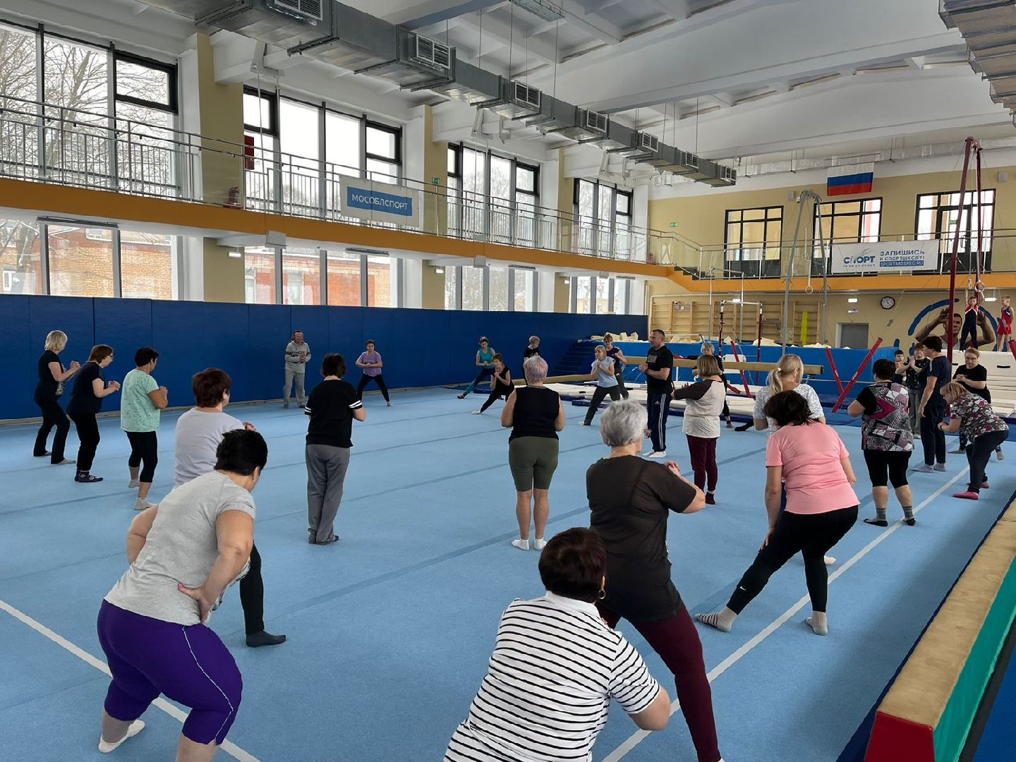 активное долголетие, Бабушки на спорте, Трудовые резервы, Наро-Фоминск,