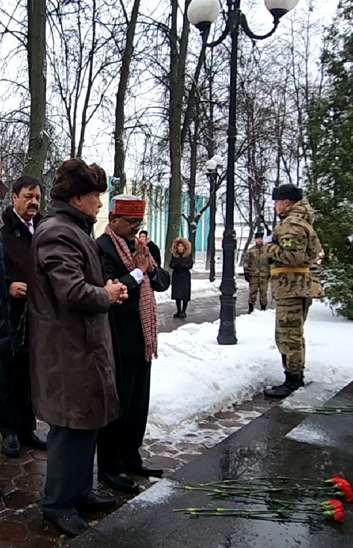 электросталь, делегация, дружба народов, дружба городов, мемориал, вечный огонь, герои, память, наша память, индия,