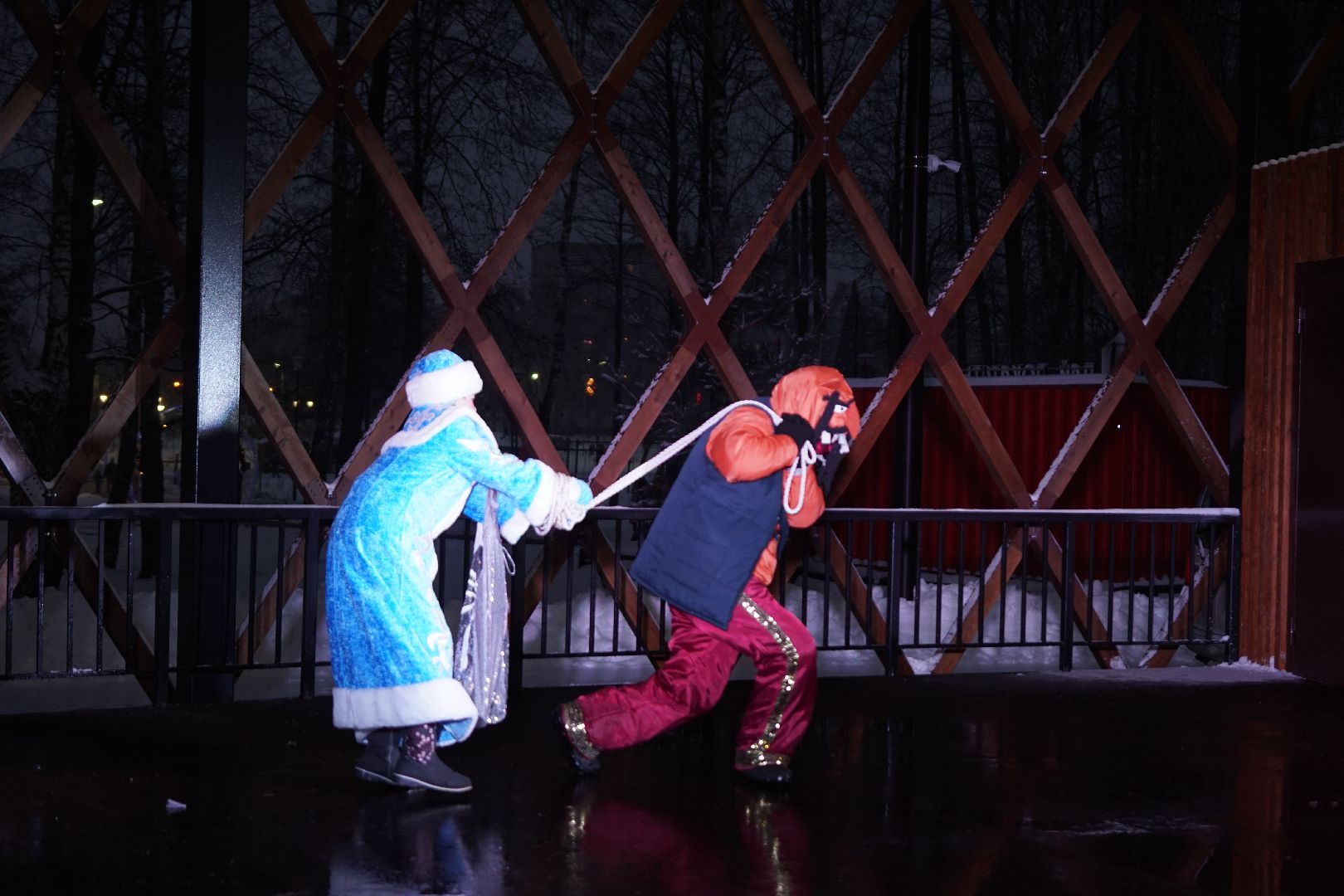 Егорьевск, Подмосковье, Новый год, оркестр, снеговики, оркестр снеговиков, новый год, праздник, елка,