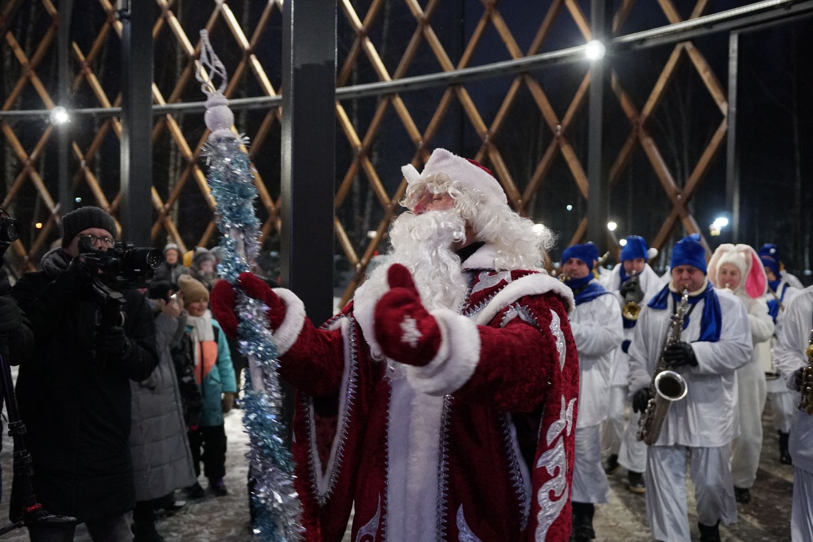 Егорьевск, Подмосковье, Новый год, оркестр, снеговики, оркестр снеговиков, новый год, праздник, елка,
