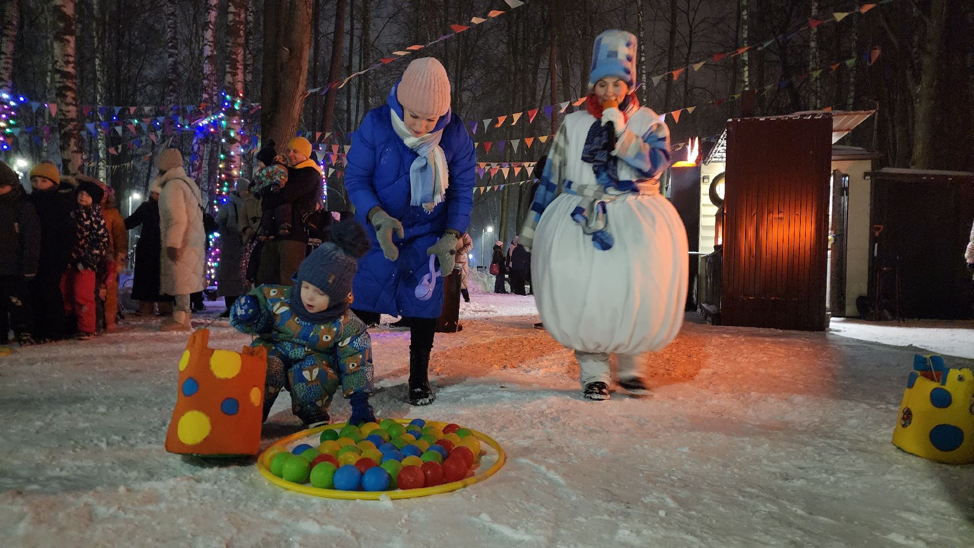 зима в Подмосковье, открытие зимнего сезона, парки подмосковья, Лосино-Петровский,