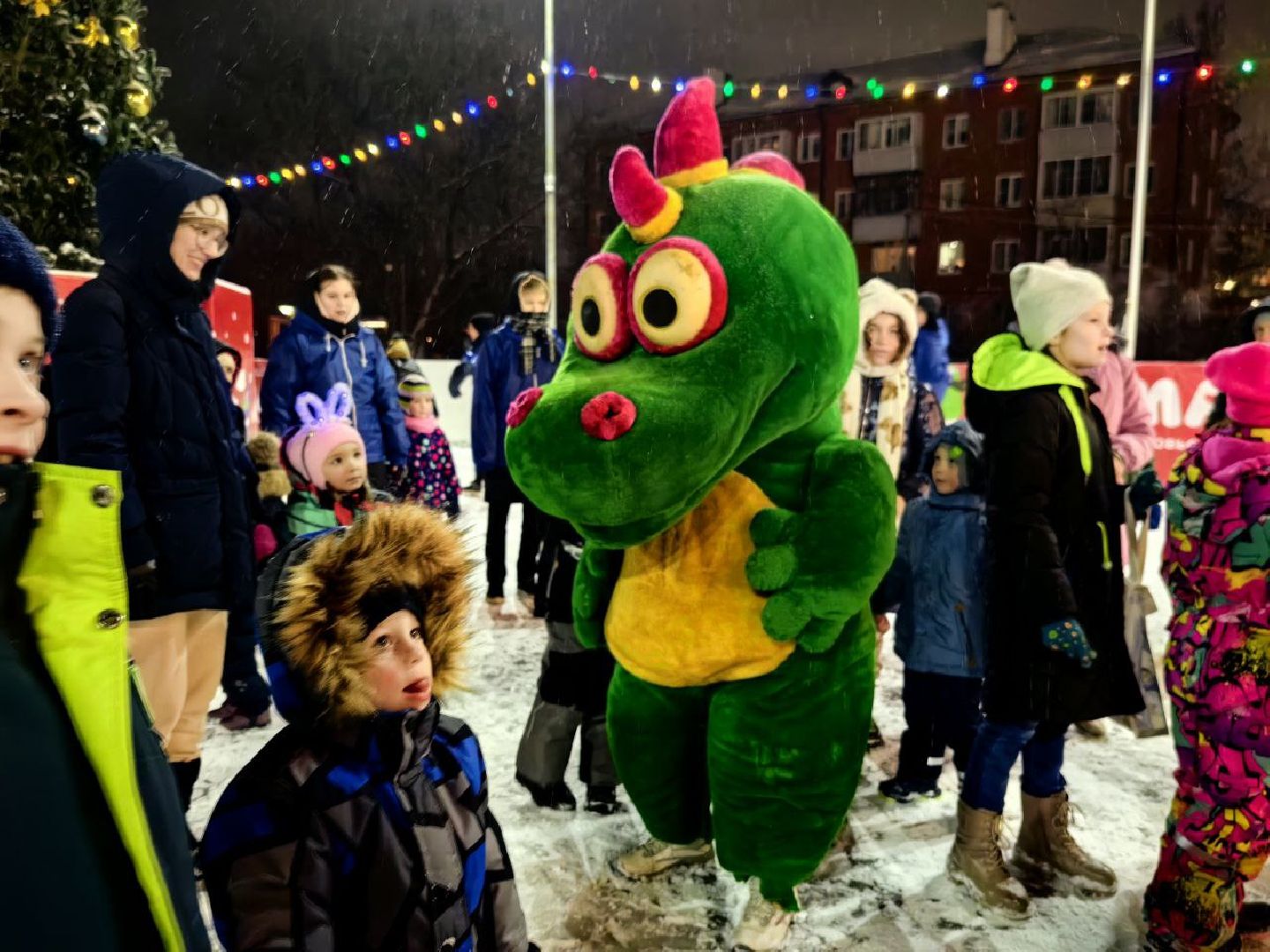 зимний сезон, открытие сезона, праздник, парк, дракон, ёлка,