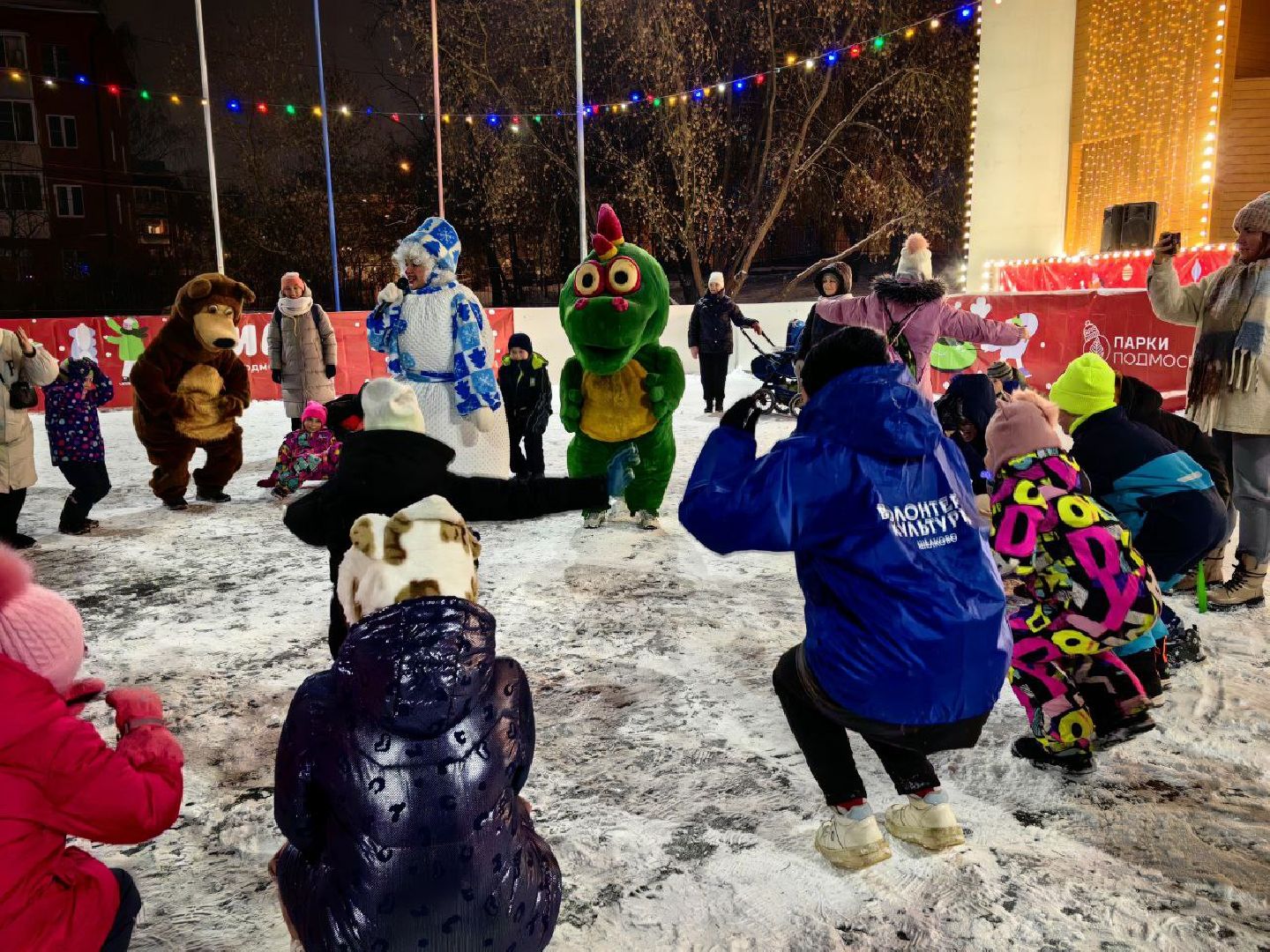 зимний сезон, открытие сезона, праздник, парк, дракон, ёлка,