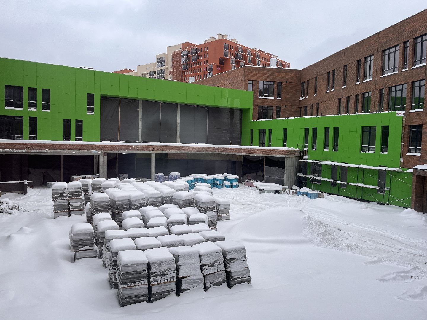 красногорск, строительство, школа, отрада,