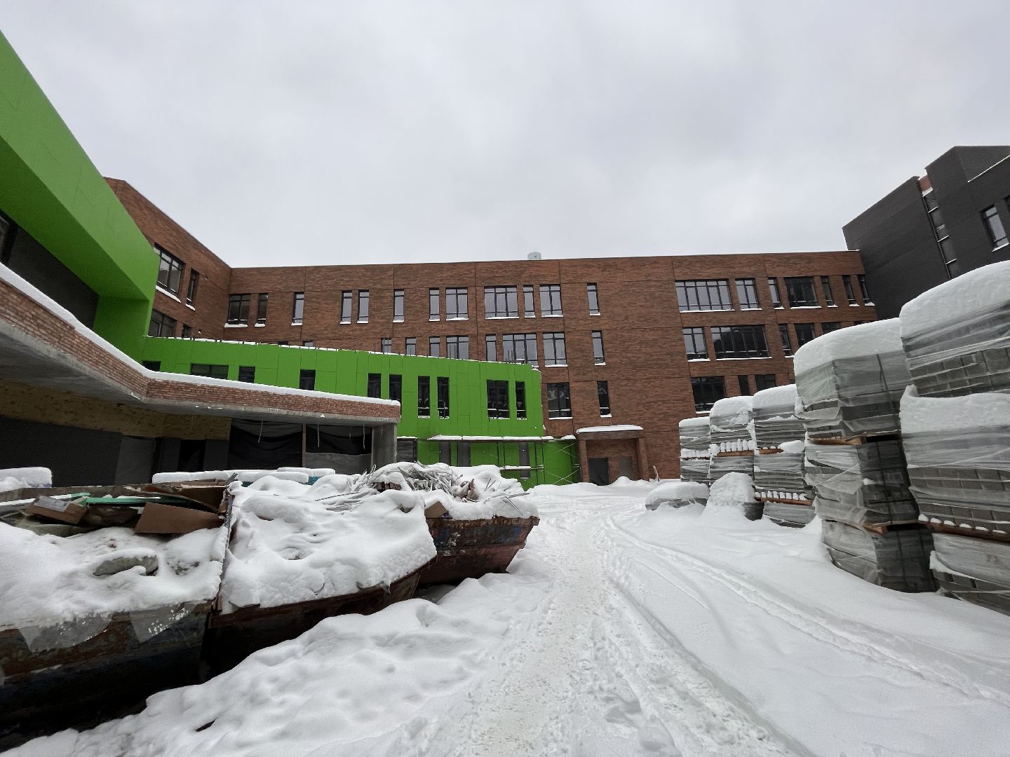 красногорск, строительство, школа, отрада,