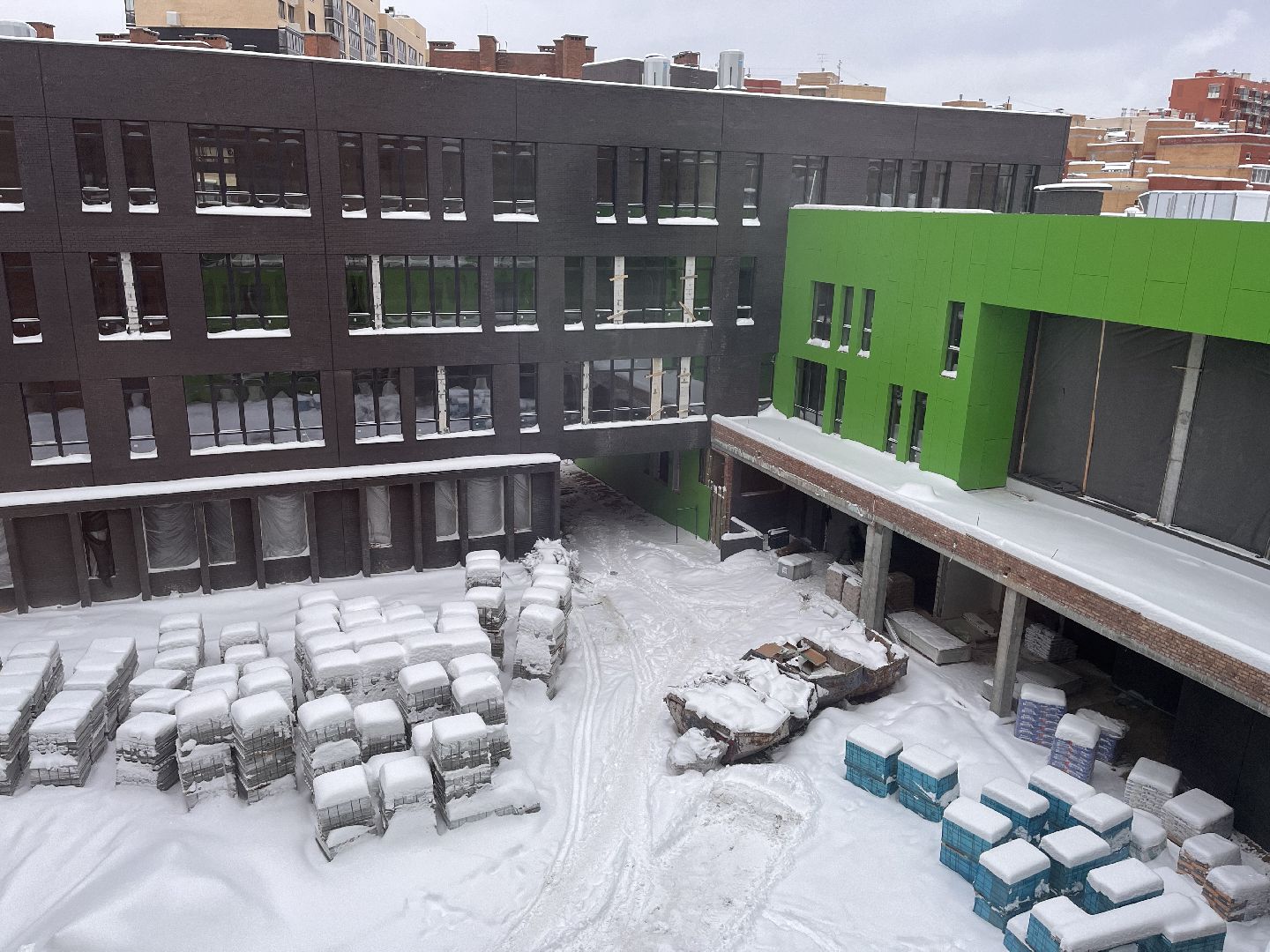 красногорск, строительство, школа, отрада,