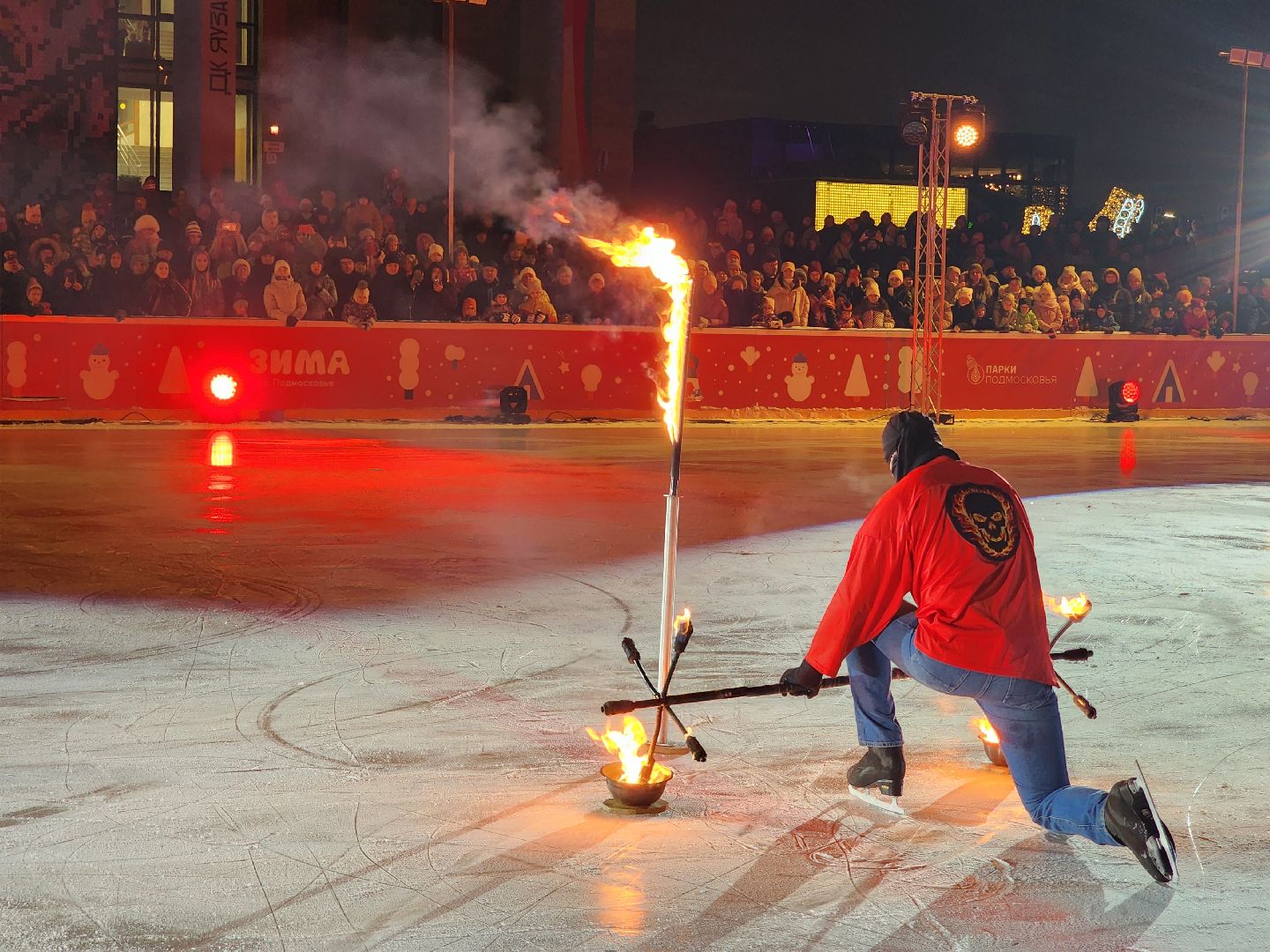мытищи, Евгения Медведева, илья авербух, Шоу Чемпионы, каток, каток в парке, зима в подмосковье, Артем Федорченко, Максим Ставиский, Албена Денкова,