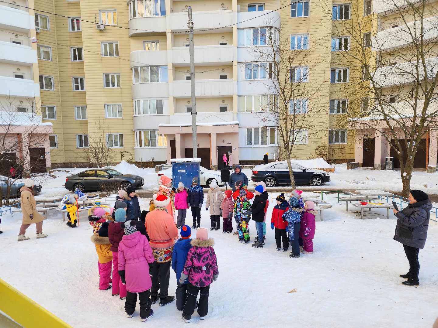 Звенигород, Зимние забавы, Зима в Подмосковье, Праздник двора,