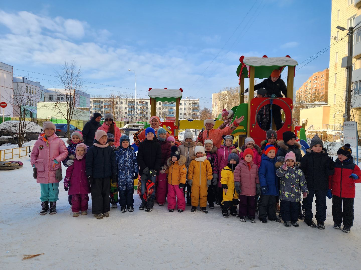 Звенигород, Зимние забавы, Зима в Подмосковье, Праздник двора,