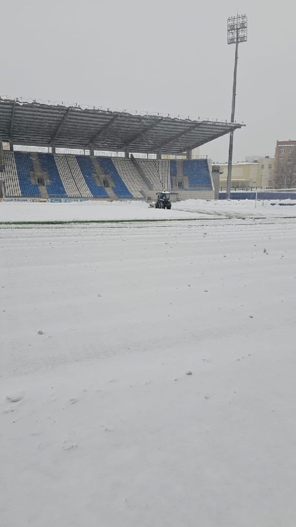 Подольск, Футбол, Зимний футбол, Снегопад, Стихия, Спорт,