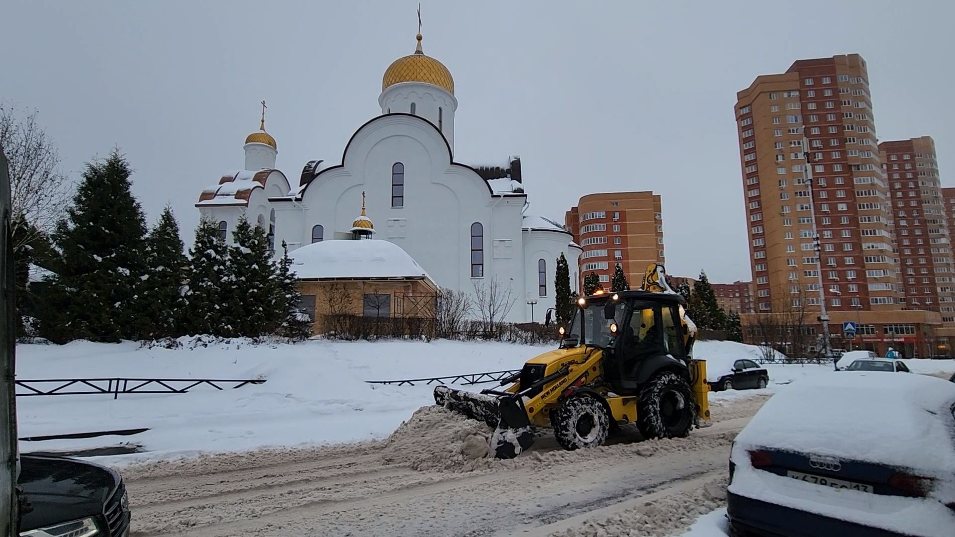 Одинцово, снег, содержание территорий, жкх,
