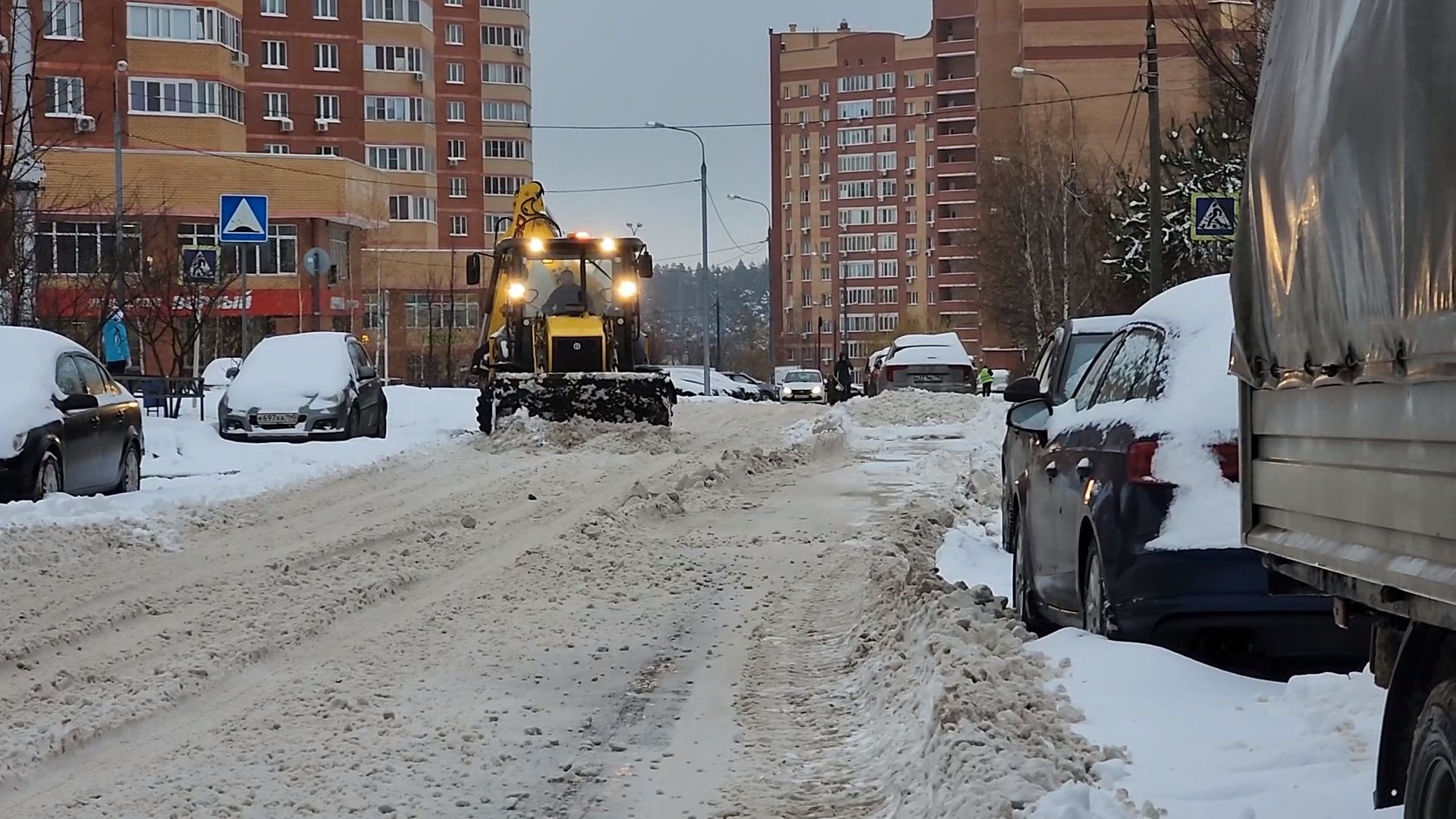 Одинцово, снег, содержание территорий, жкх,