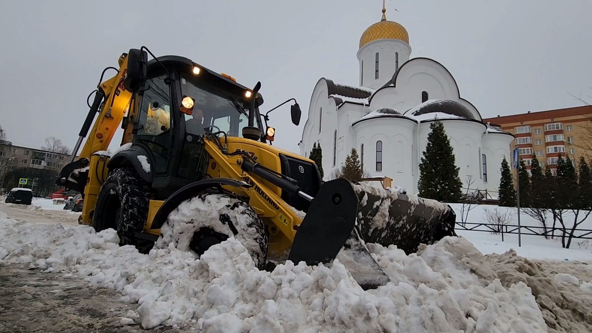 Одинцово, снег, содержание территорий, жкх,