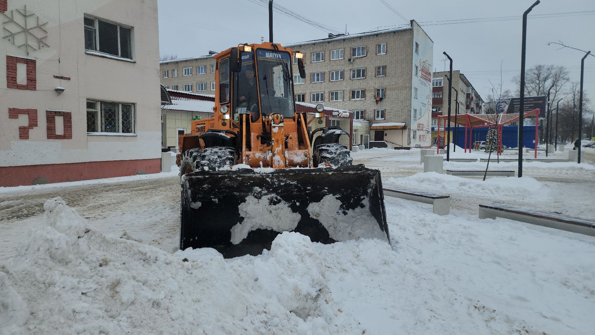 шатура, уборка снега, городской округ люди, борьба со снегом, чп, замело,