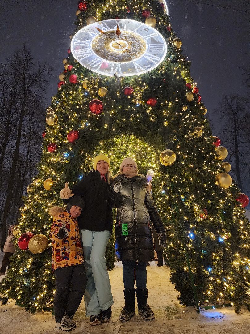 Серпухов, Подмосковье, парк имени олега степанова, иллюминация, зима в подмосковье,