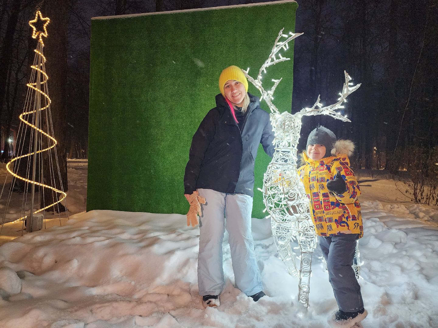 Серпухов, Подмосковье, парк имени олега степанова, иллюминация, зима в подмосковье,