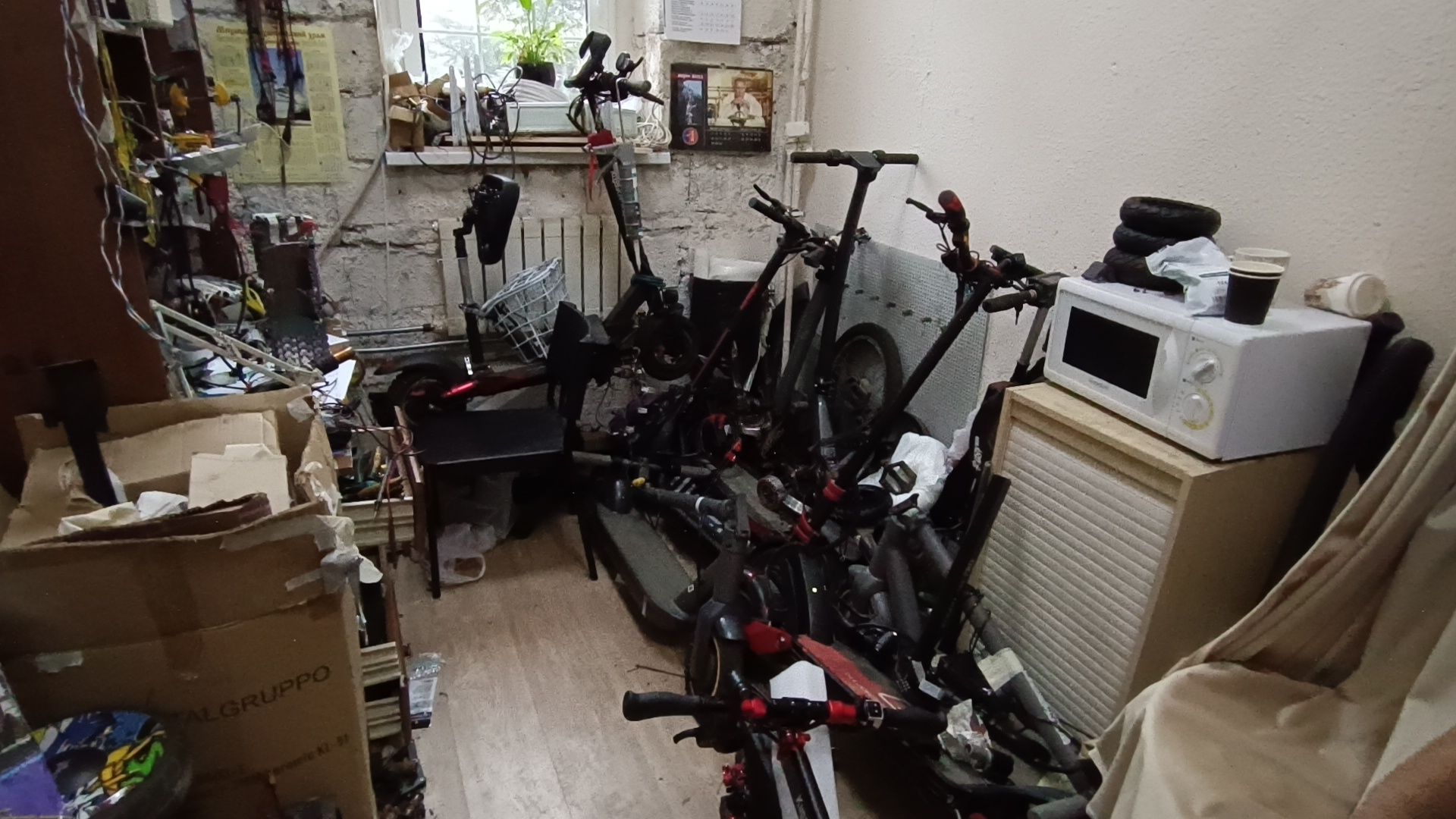 зима, велосипед, лобня,