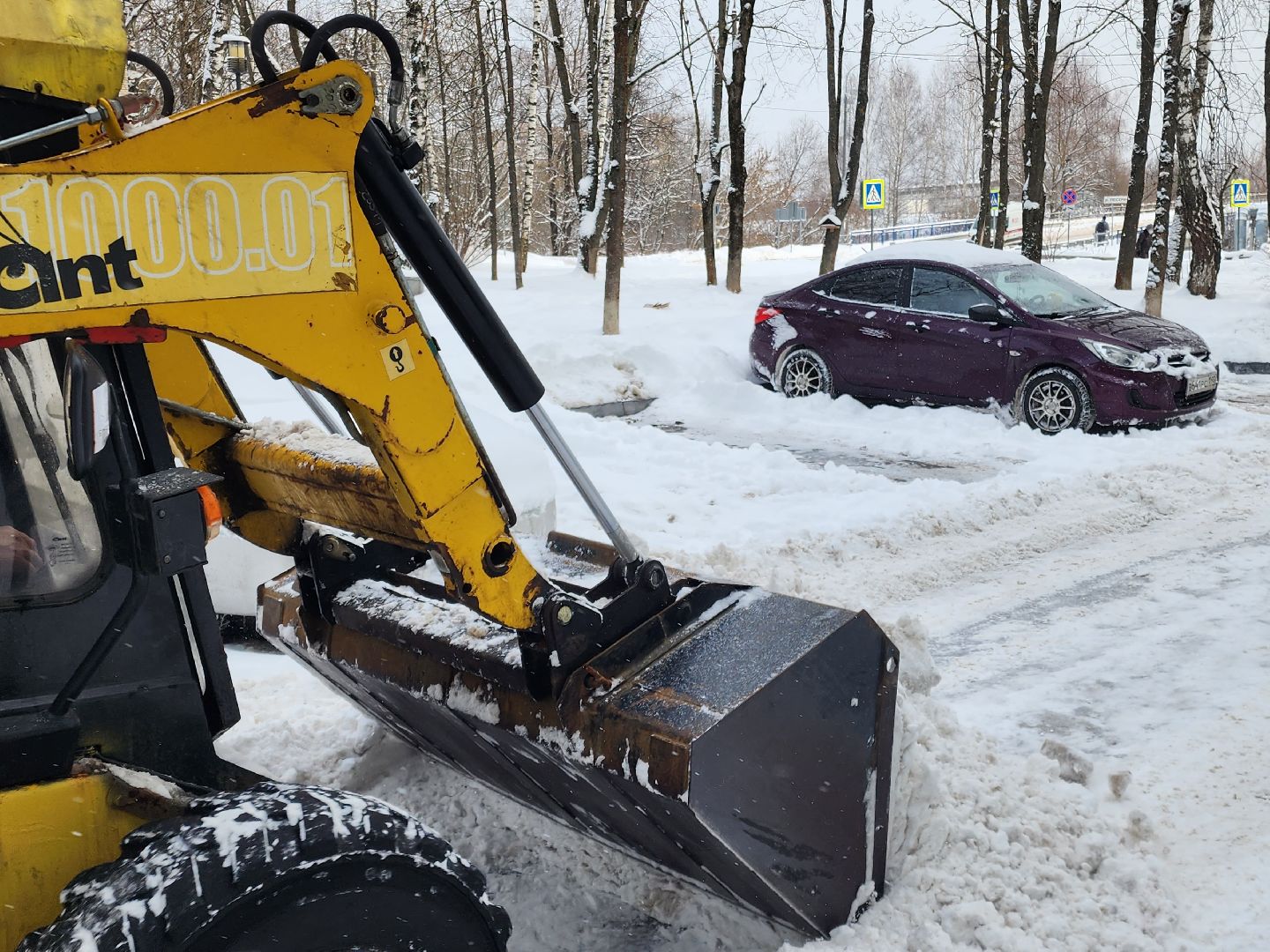 снегопад, снегоуборка, снегоуборочная техника,