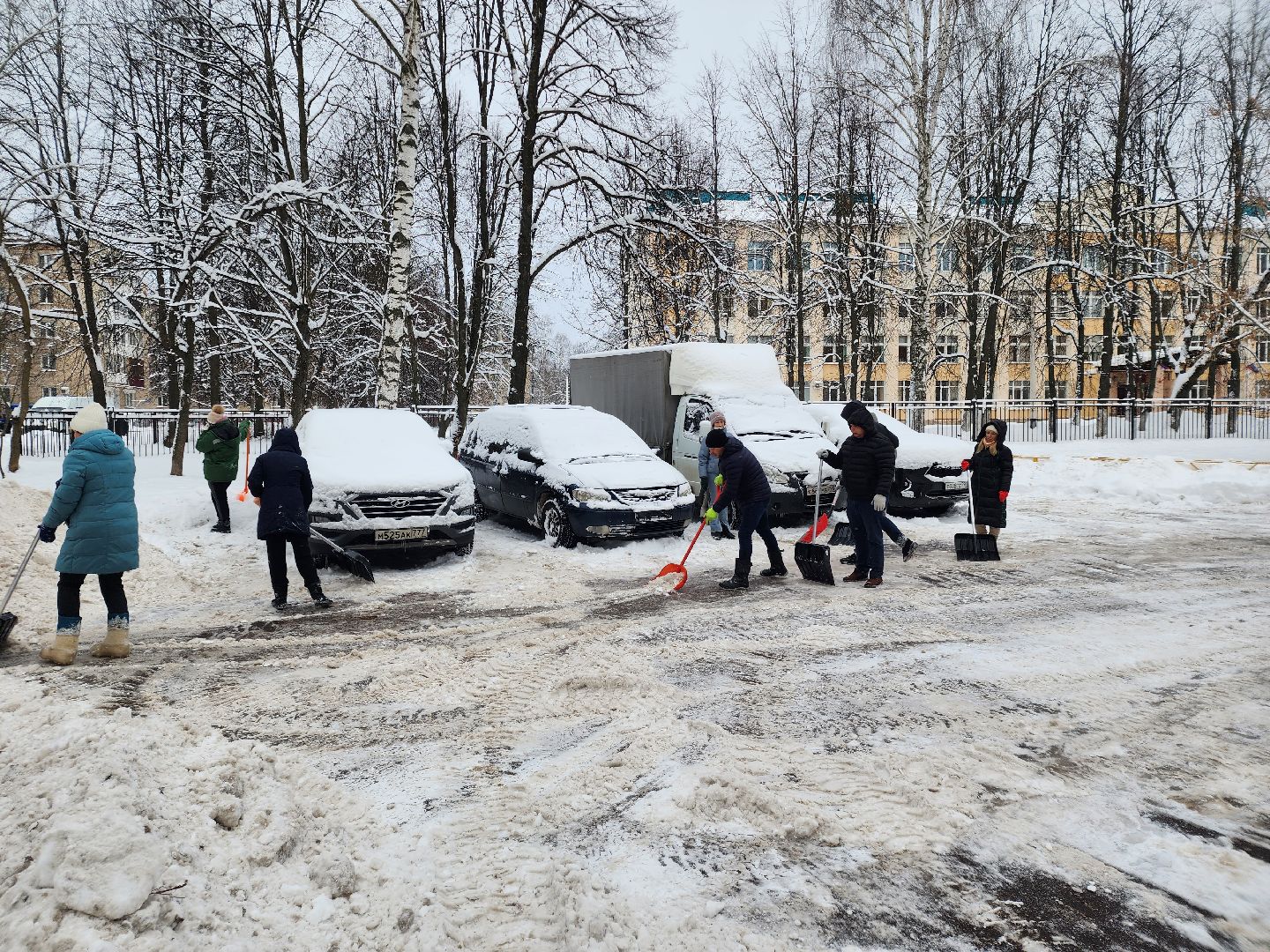 снегопад, снегоуборка, снегоуборочная техника,
