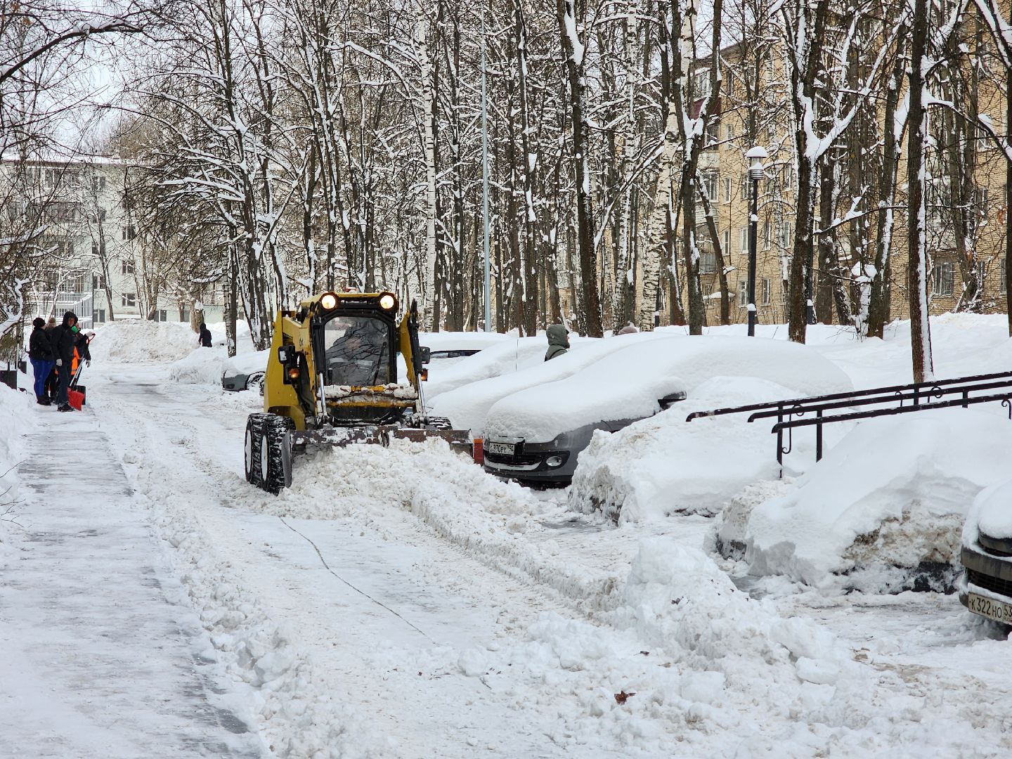снегопад, снегоуборка, снегоуборочная техника,