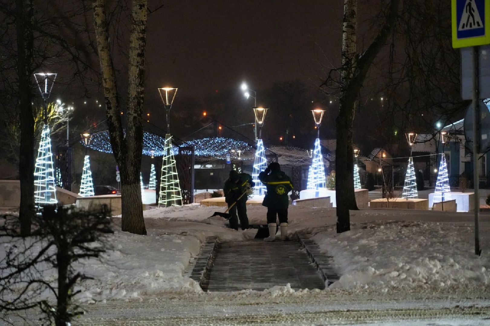 Сергиев Посад, Снег, Снегопад, Погода, Уборка, Коммунальные службы, Коммунальщики, ЖКХ,