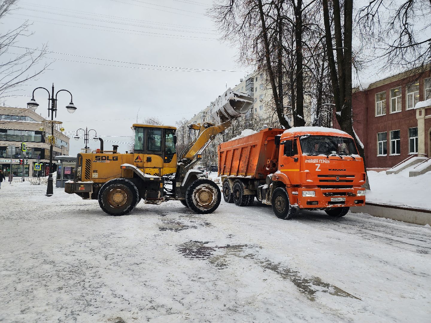 коммунальные службы, уборка общественных территорий, снегопад, Ногинск, Богородский городской округ,