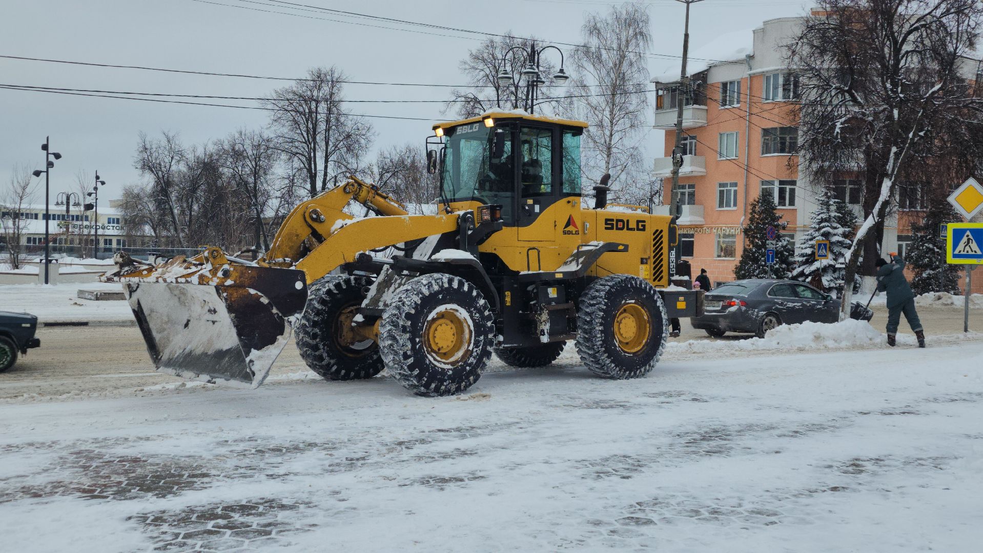 коммунальные службы, уборка общественных территорий, снегопад, Ногинск, Богородский городской округ,