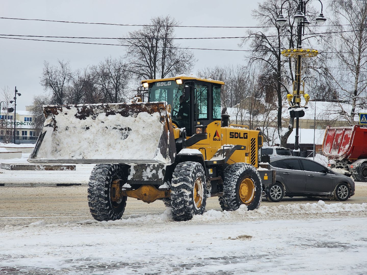 коммунальные службы, уборка общественных территорий, снегопад, Ногинск, Богородский городской округ,