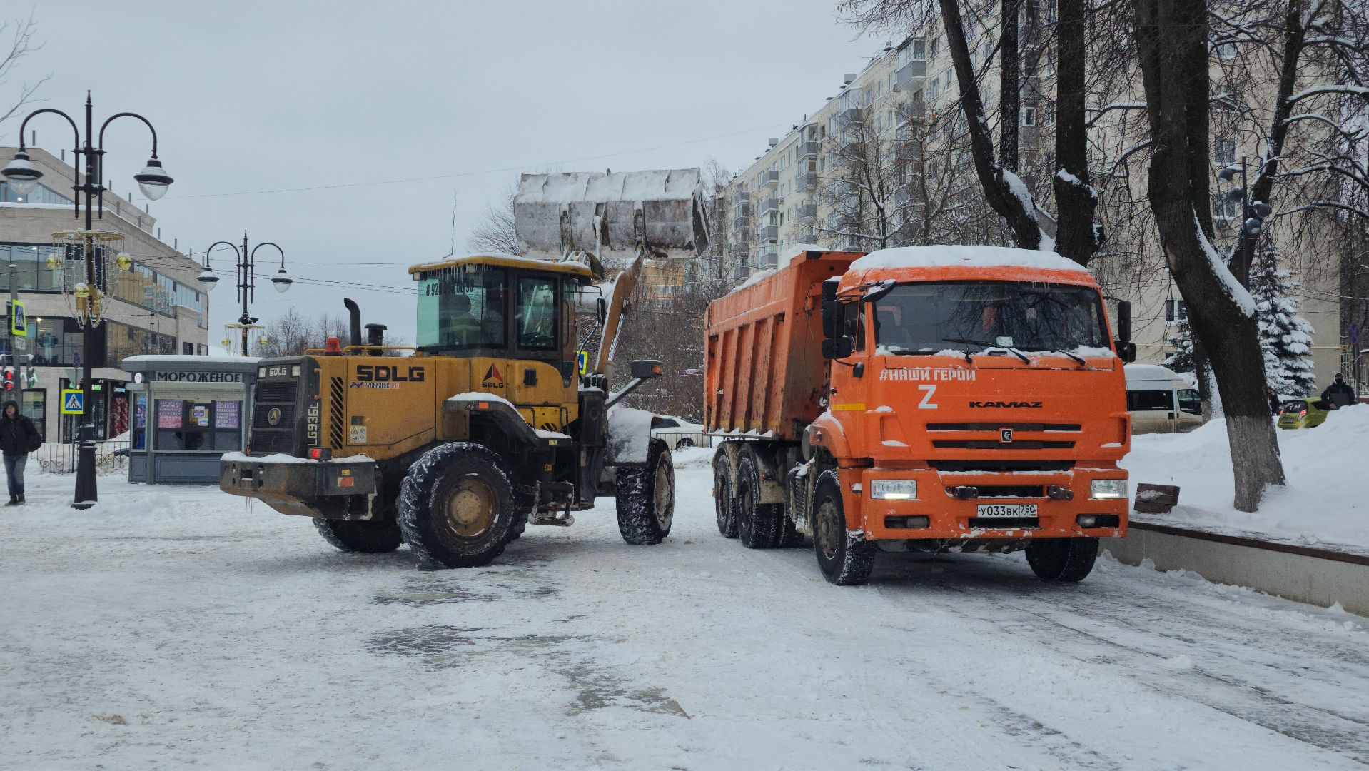 коммунальные службы, уборка общественных территорий, снегопад, Ногинск, Богородский городской округ,