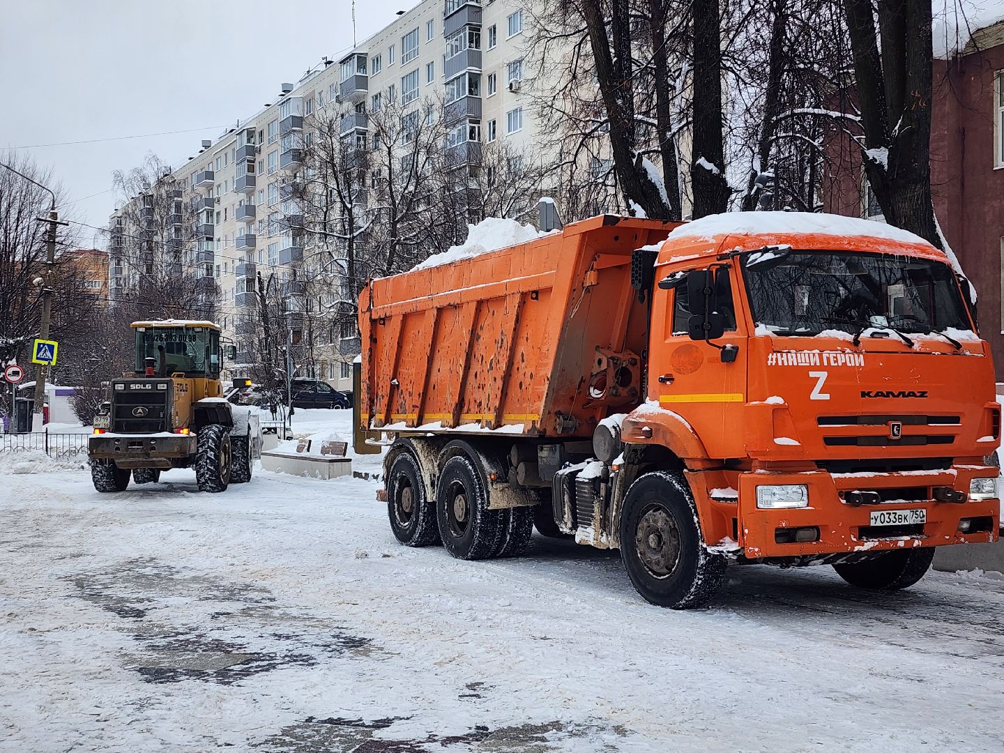коммунальные службы, уборка общественных территорий, снегопад, Ногинск, Богородский городской округ,