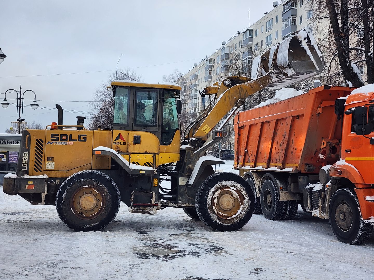 коммунальные службы, уборка общественных территорий, снегопад, Ногинск, Богородский городской округ,
