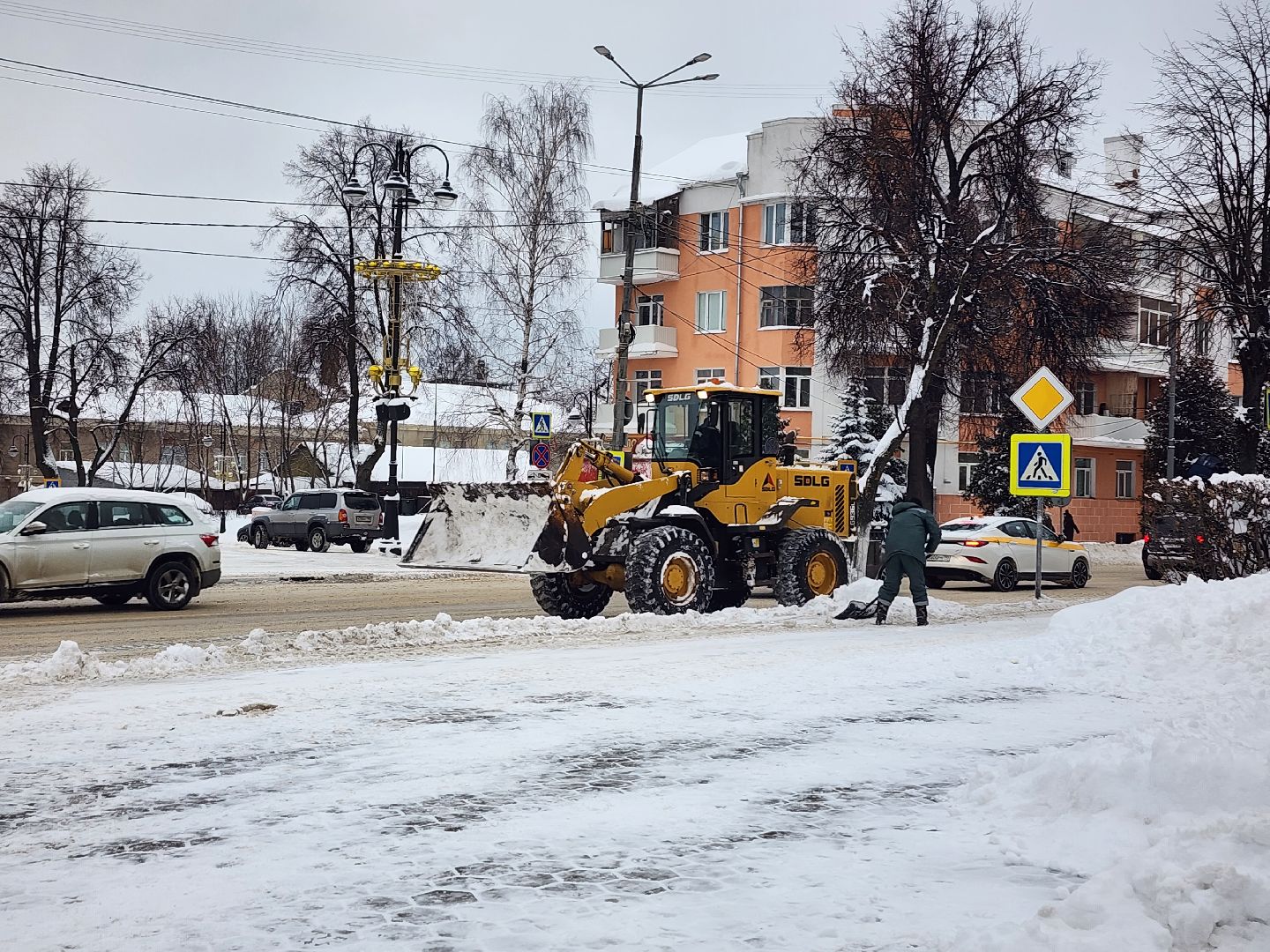 коммунальные службы, уборка общественных территорий, снегопад, Ногинск, Богородский городской округ,