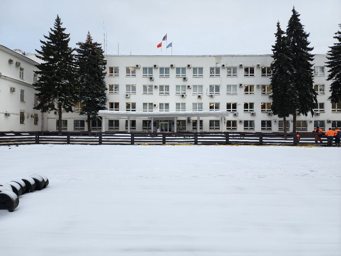 раменское, благоустройство, каток в центре города,
