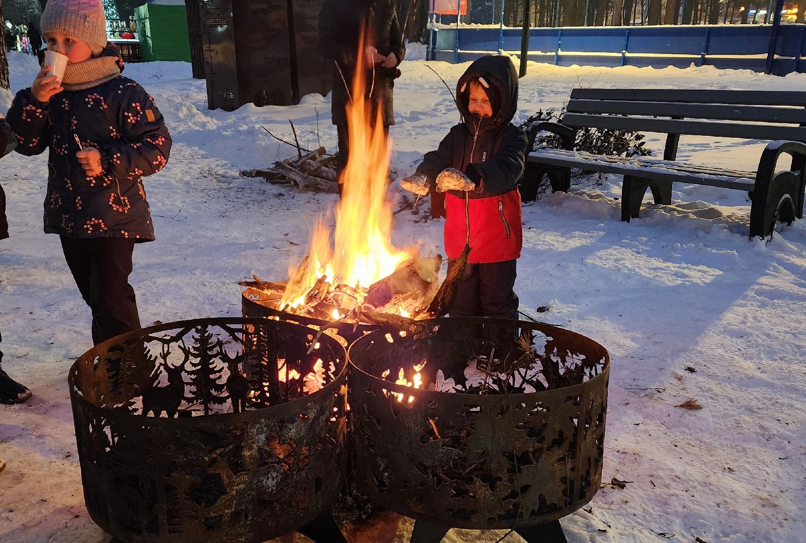 зима в подмосковье, новый год, открытие сезона,