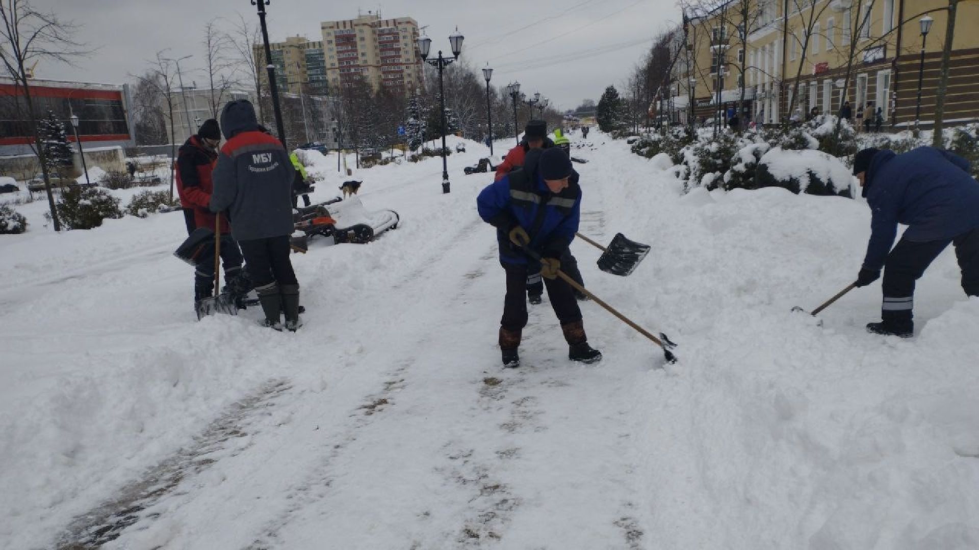 погода, снегопад, коммунальные служба, Лосино-Петровский,