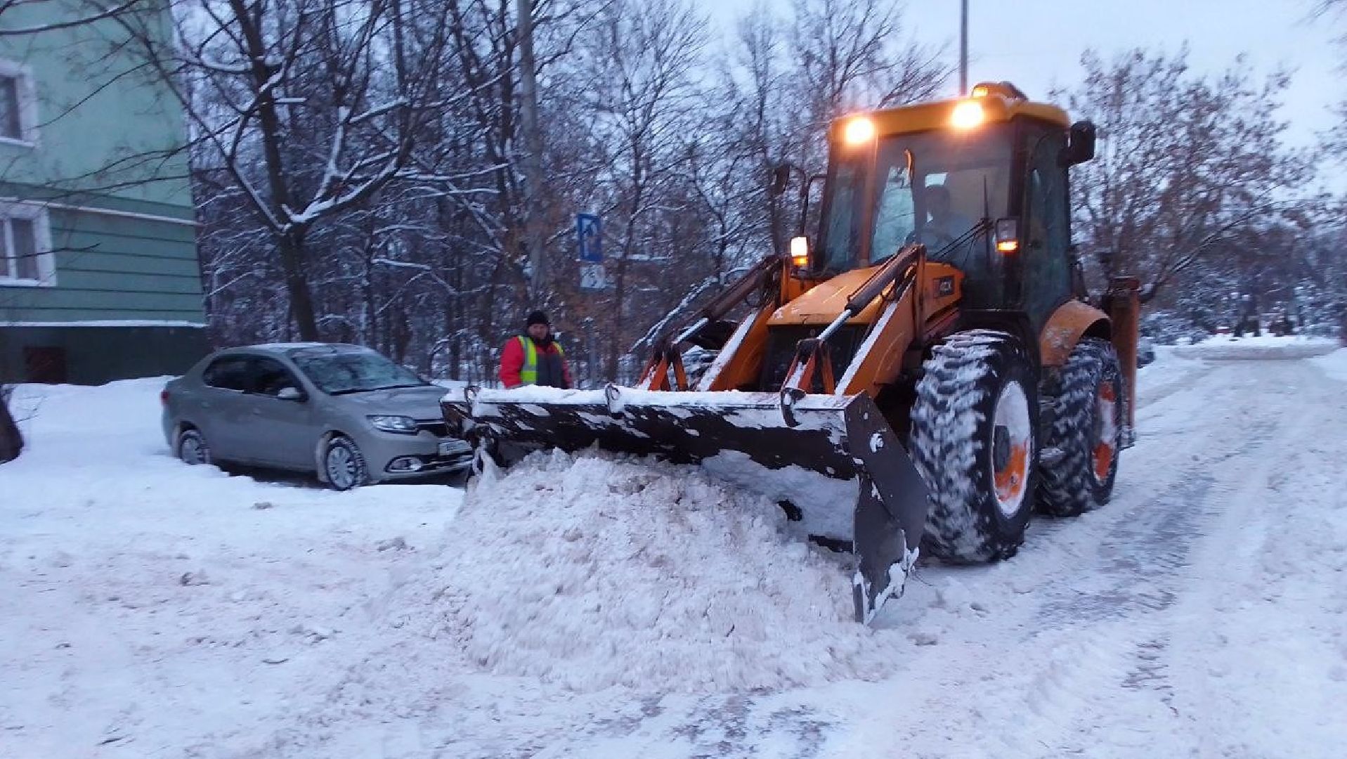 погода, снегопад, коммунальные служба, Лосино-Петровский,