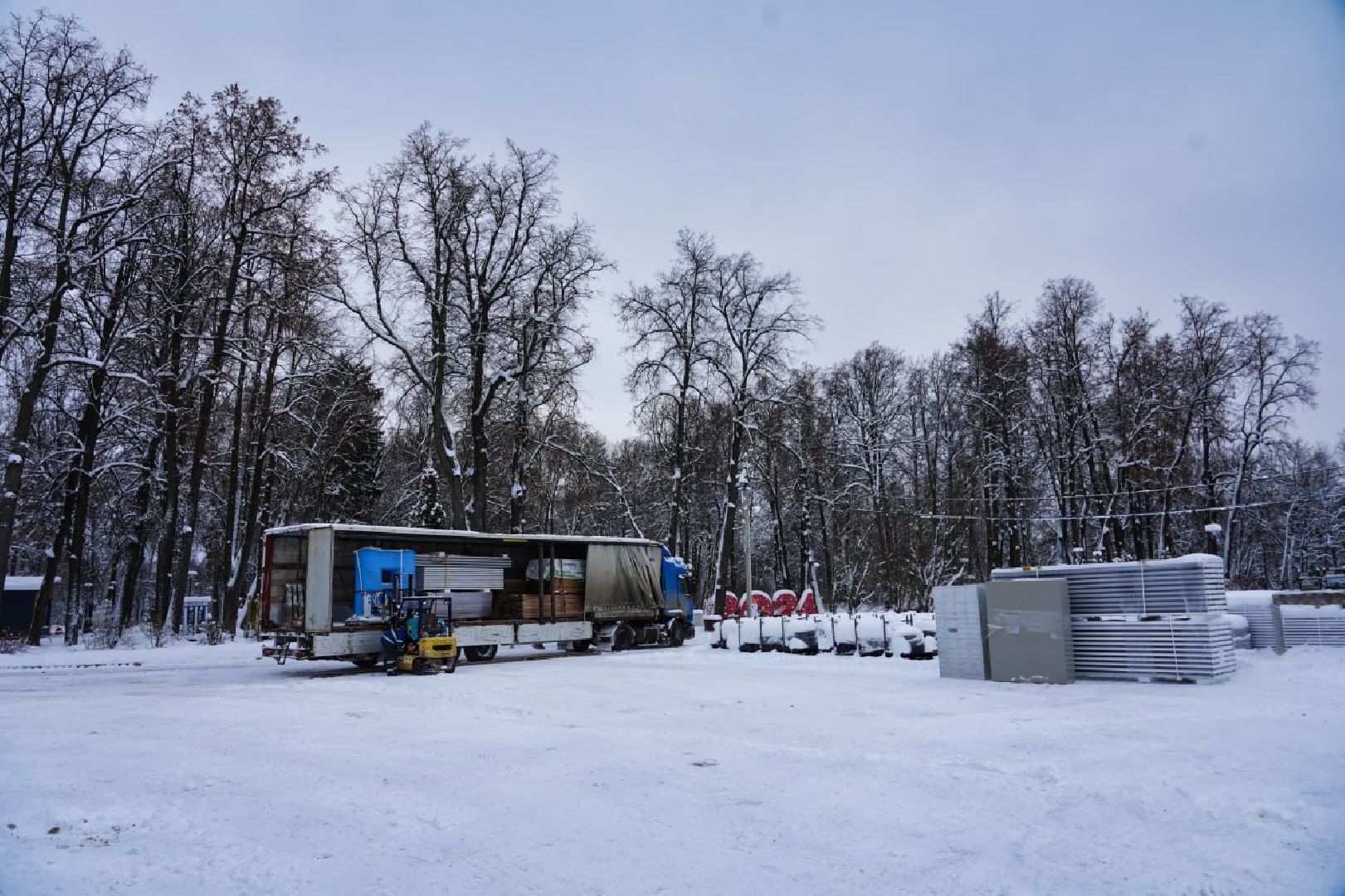 Сергиев Посад, Проект Губернатора, Зима в Подмосковье, Парки МО, Искусственный лед, Каток, Илья Авербух, Андрей Воробьев, Благоустройство,