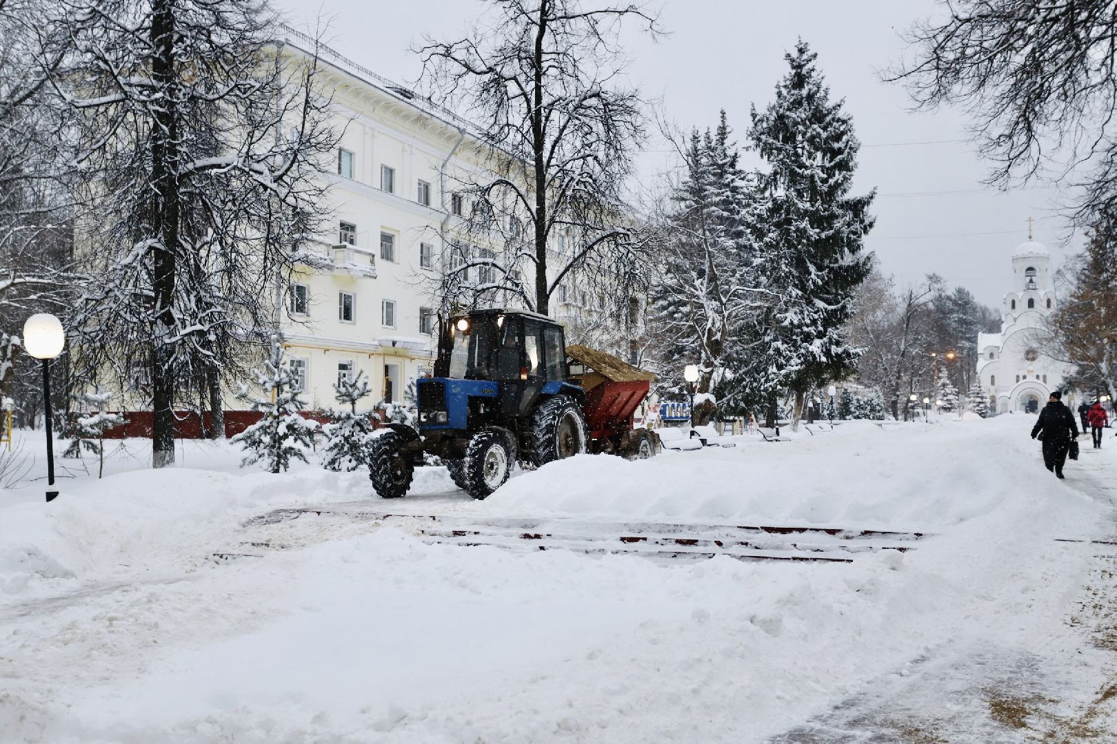жкх, снегопад, уборка снега, фрязино,