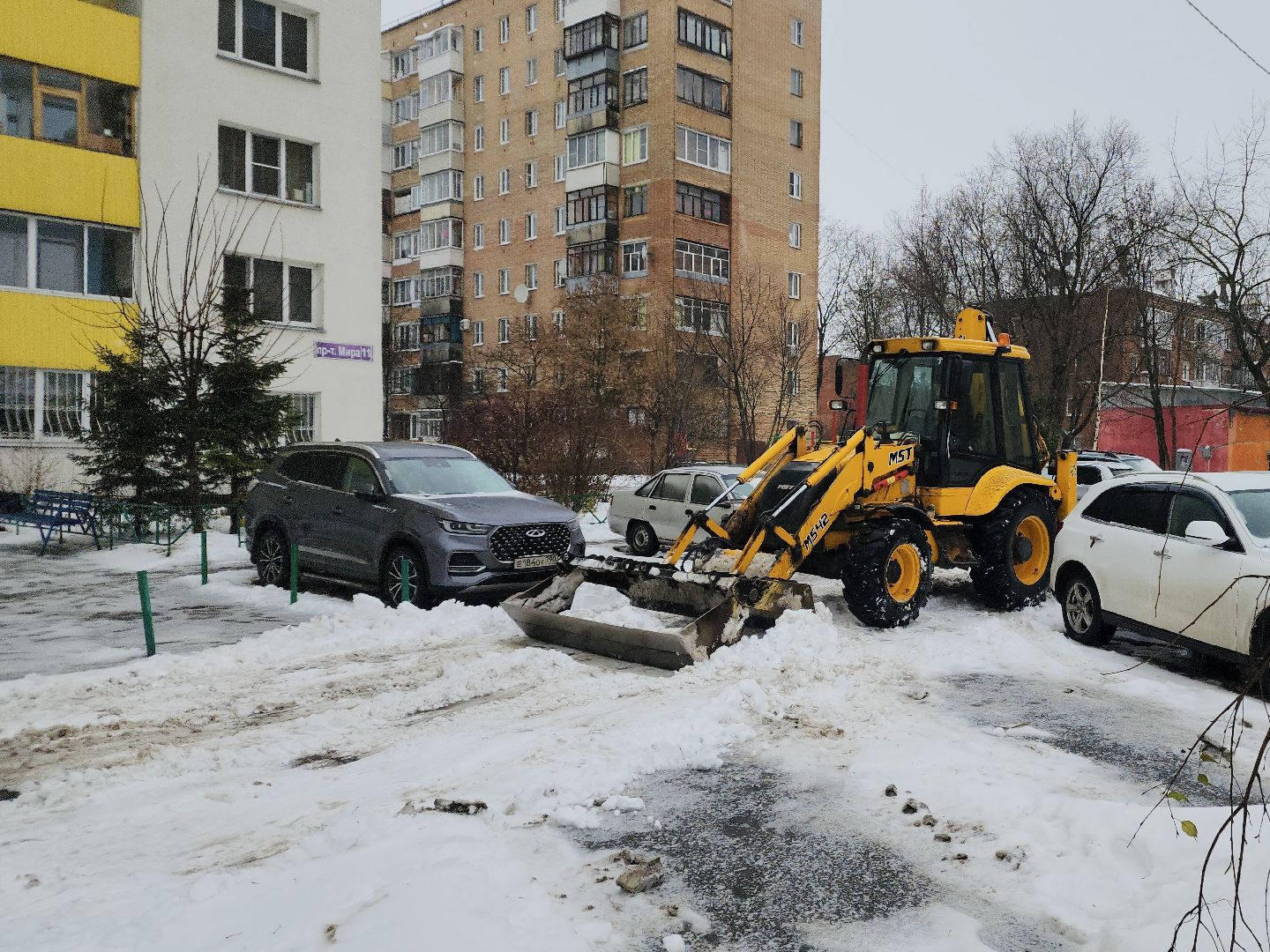 жкх, снегопад, уборка снега, фрязино,