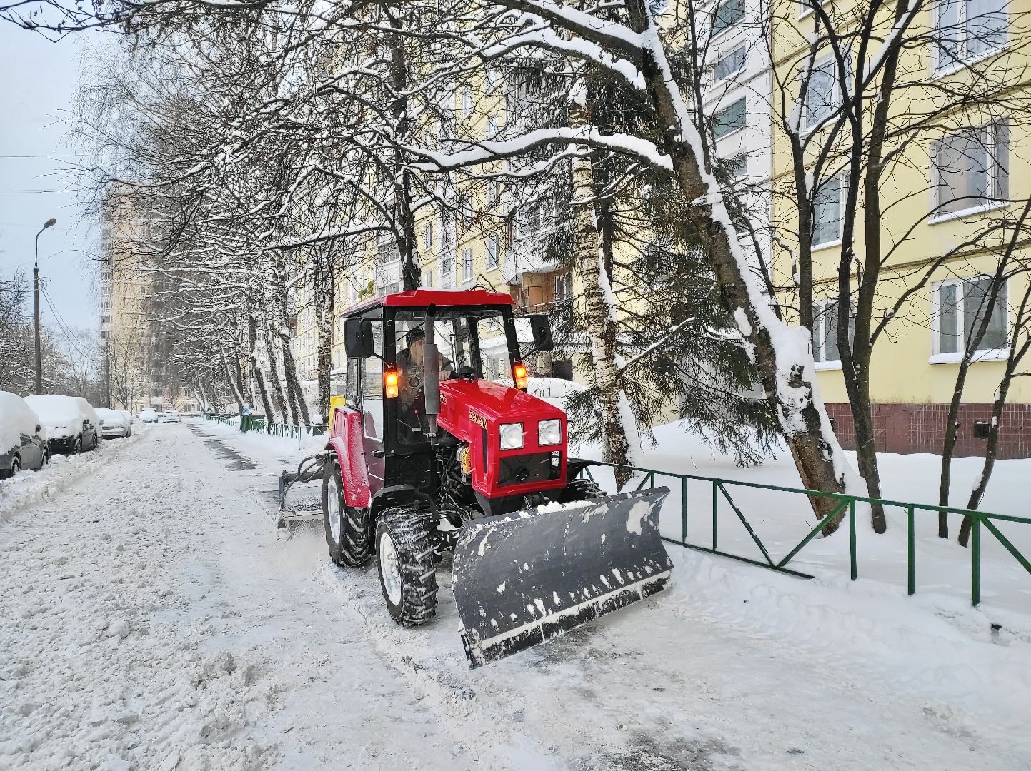 жкх, снегопад, уборка снега, фрязино,