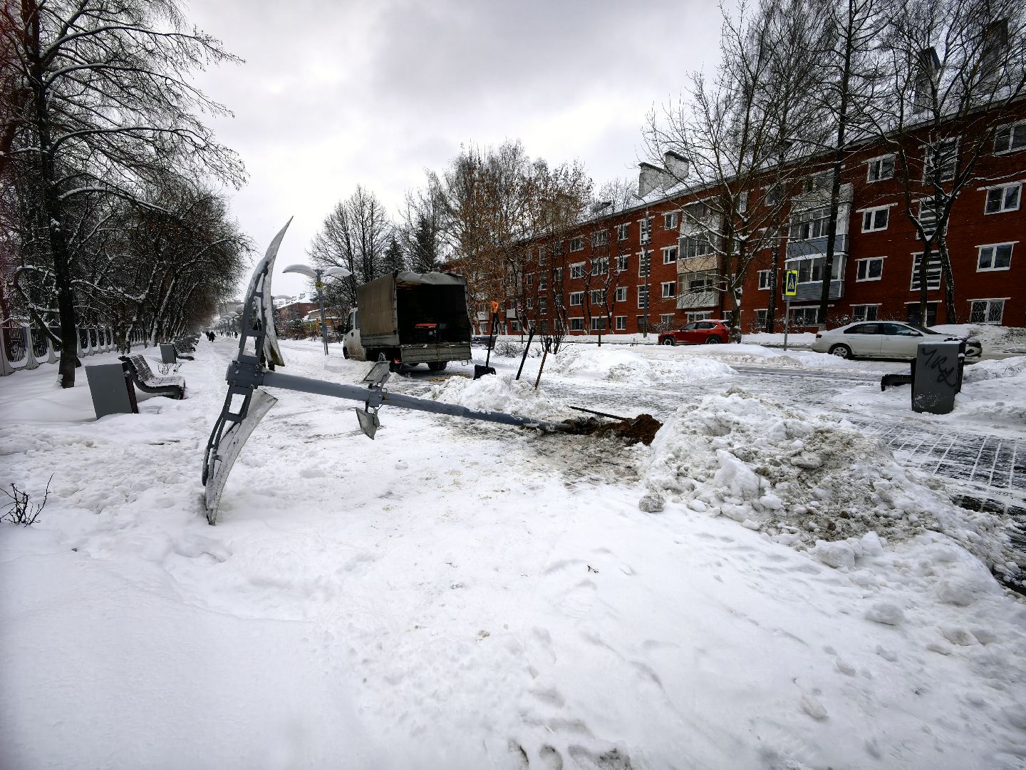 фонарь, столб, освещение, ремонт, ремонт фасада,