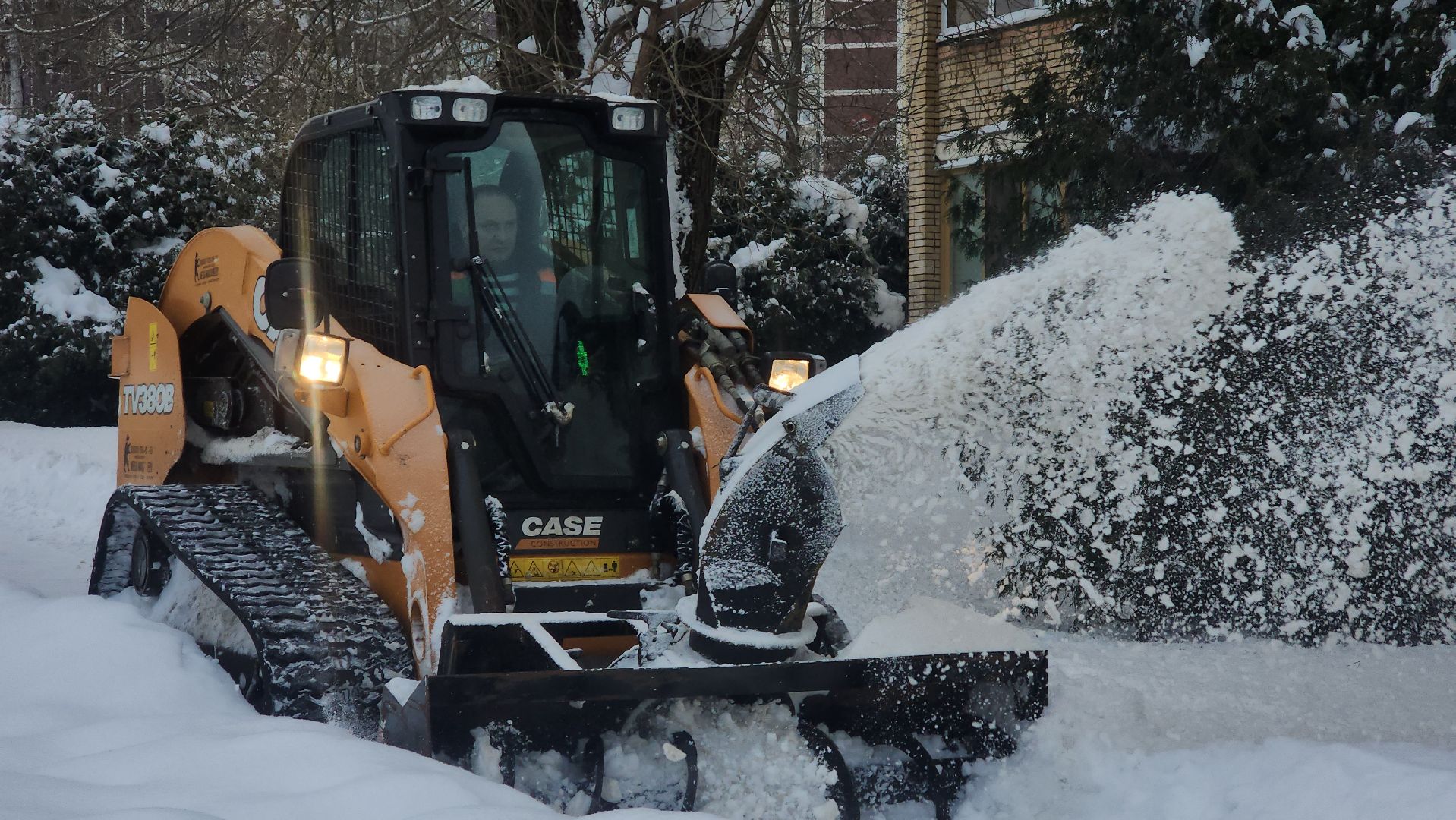 Снегопад, уборка снега, коммунальные службы, руза, рузский городской округ, московская обласьб, подмосковье,