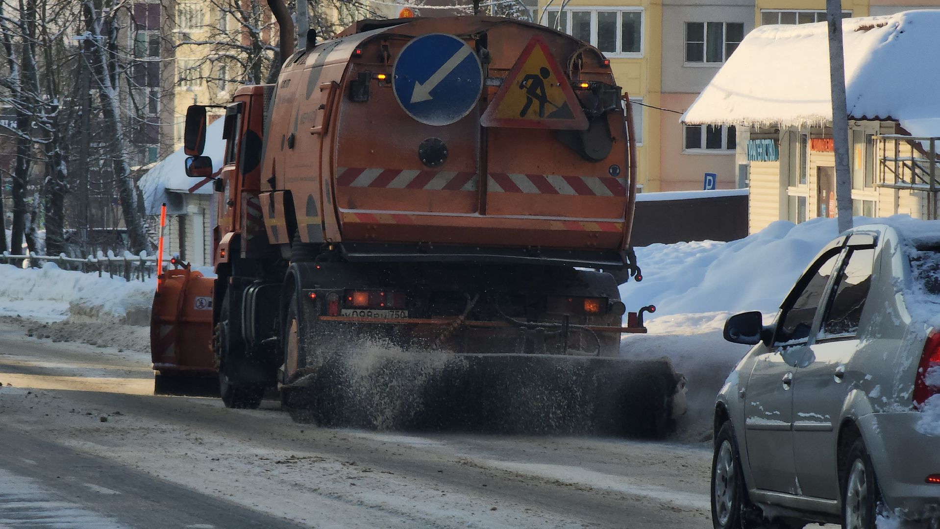 Снегопад, уборка снега, коммунальные службы, руза, рузский городской округ, московская обласьб, подмосковье,