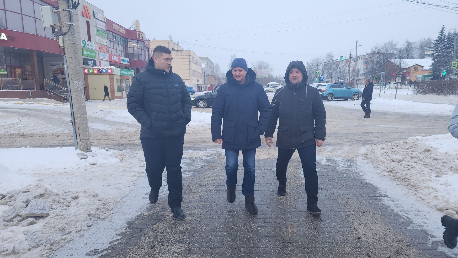 Егорьевск, уборка, снег, подмосковье, сквер, викулов,