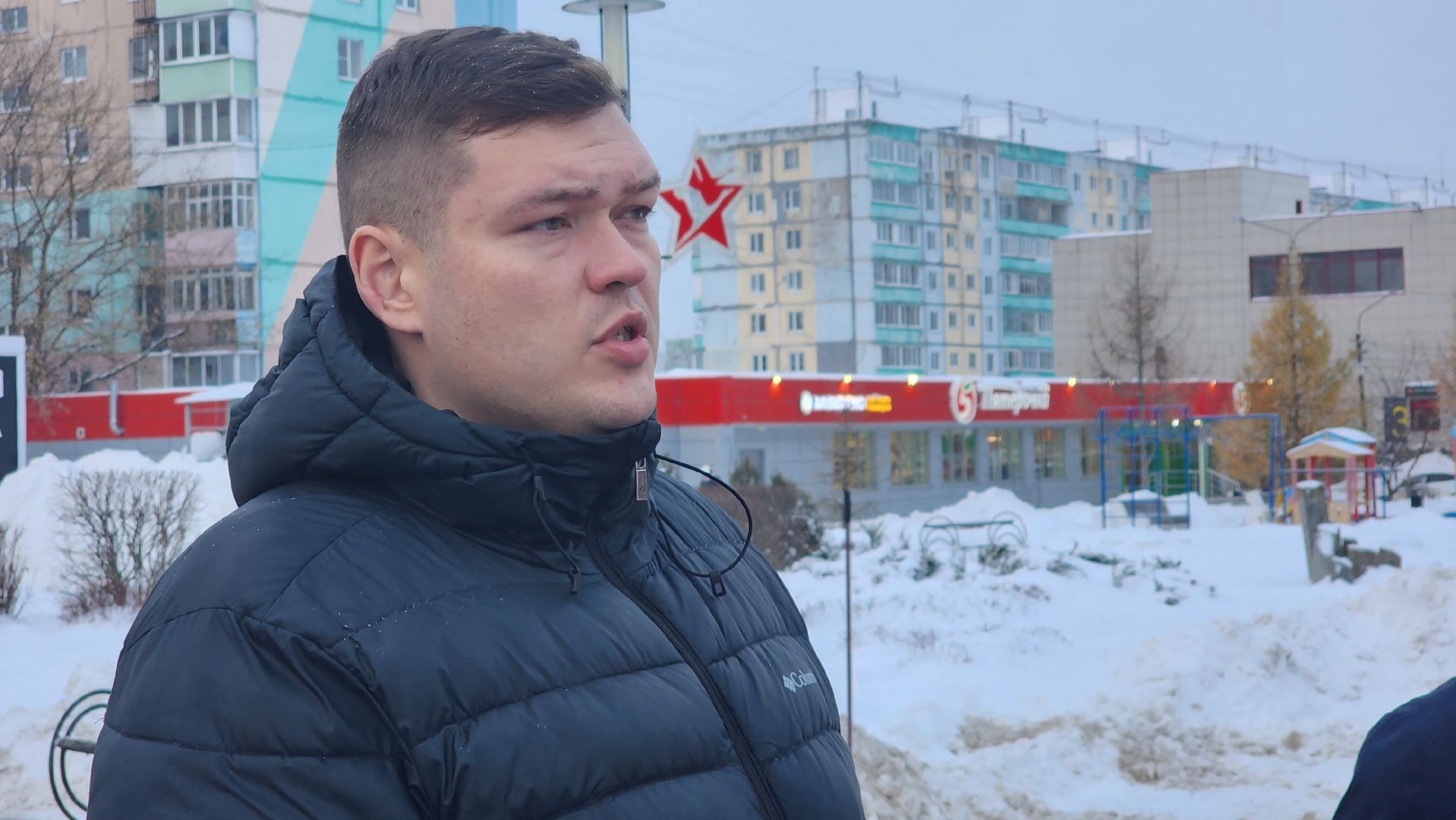 Егорьевск, уборка, снег, подмосковье, сквер, викулов,